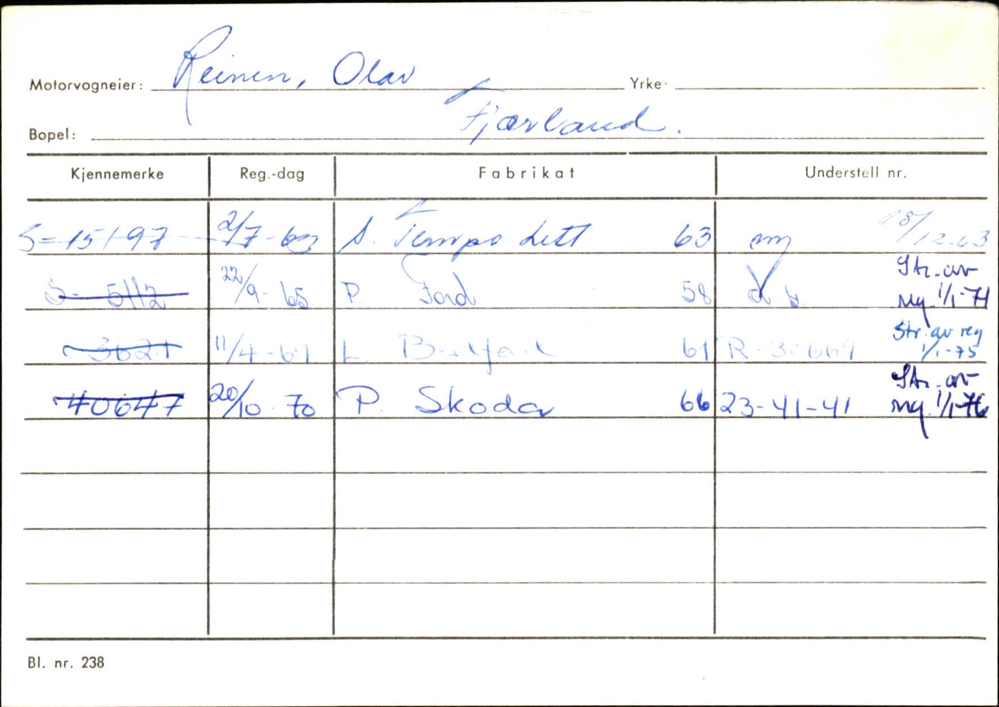 Statens vegvesen, Sogn og Fjordane vegkontor, AV/SAB-A-5301/4/F/L0132: Eigarregister Askvoll A-Å. Balestrand A-Å, 1945-1975, p. 2220