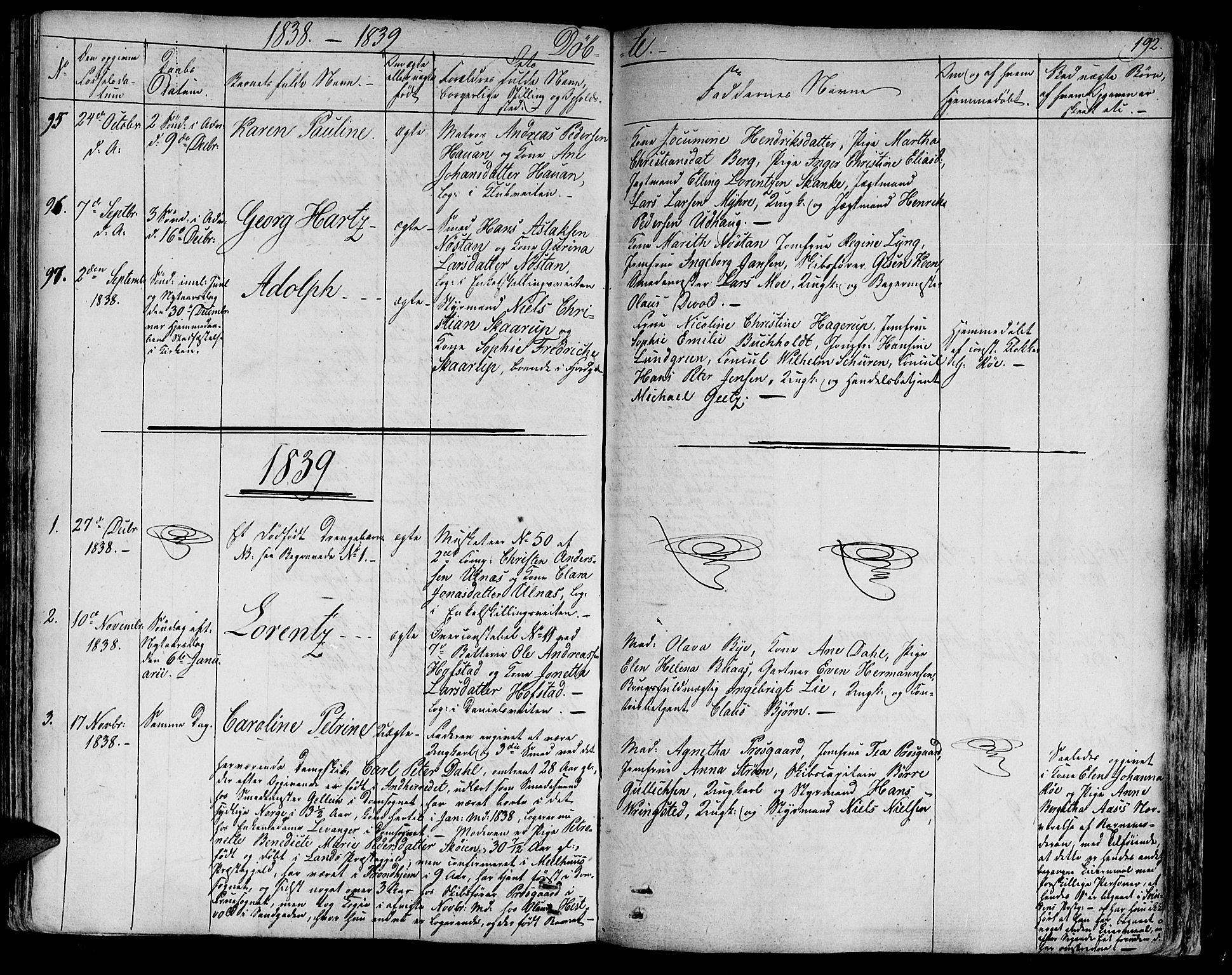 Ministerialprotokoller, klokkerbøker og fødselsregistre - Sør-Trøndelag, SAT/A-1456/602/L0108: Parish register (official) no. 602A06, 1821-1839, p. 192