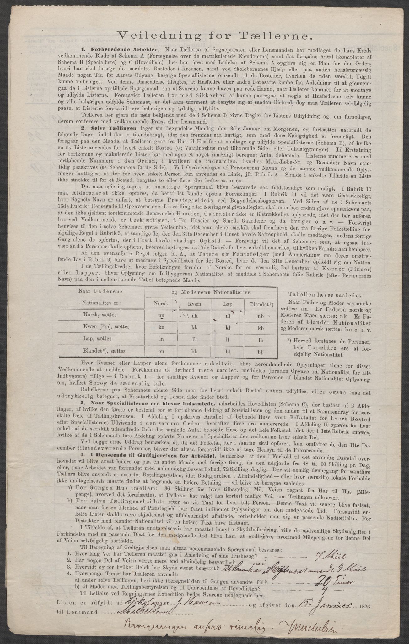 RA, 1875 census for 0116P Berg, 1875, p. 3