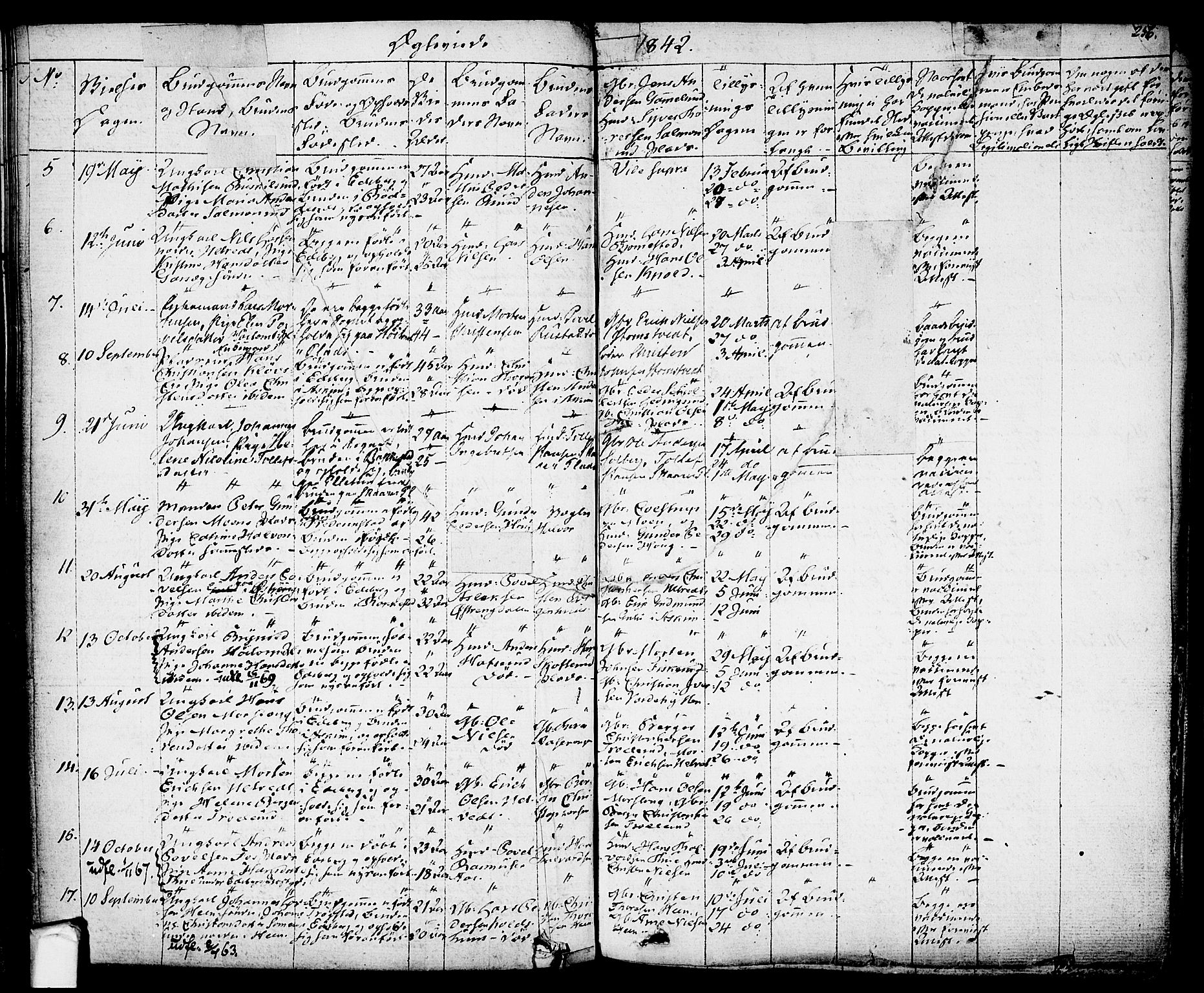 Eidsberg prestekontor Kirkebøker, AV/SAO-A-10905/F/Fa/L0008: Parish register (official) no. I 8, 1832-1848, p. 256