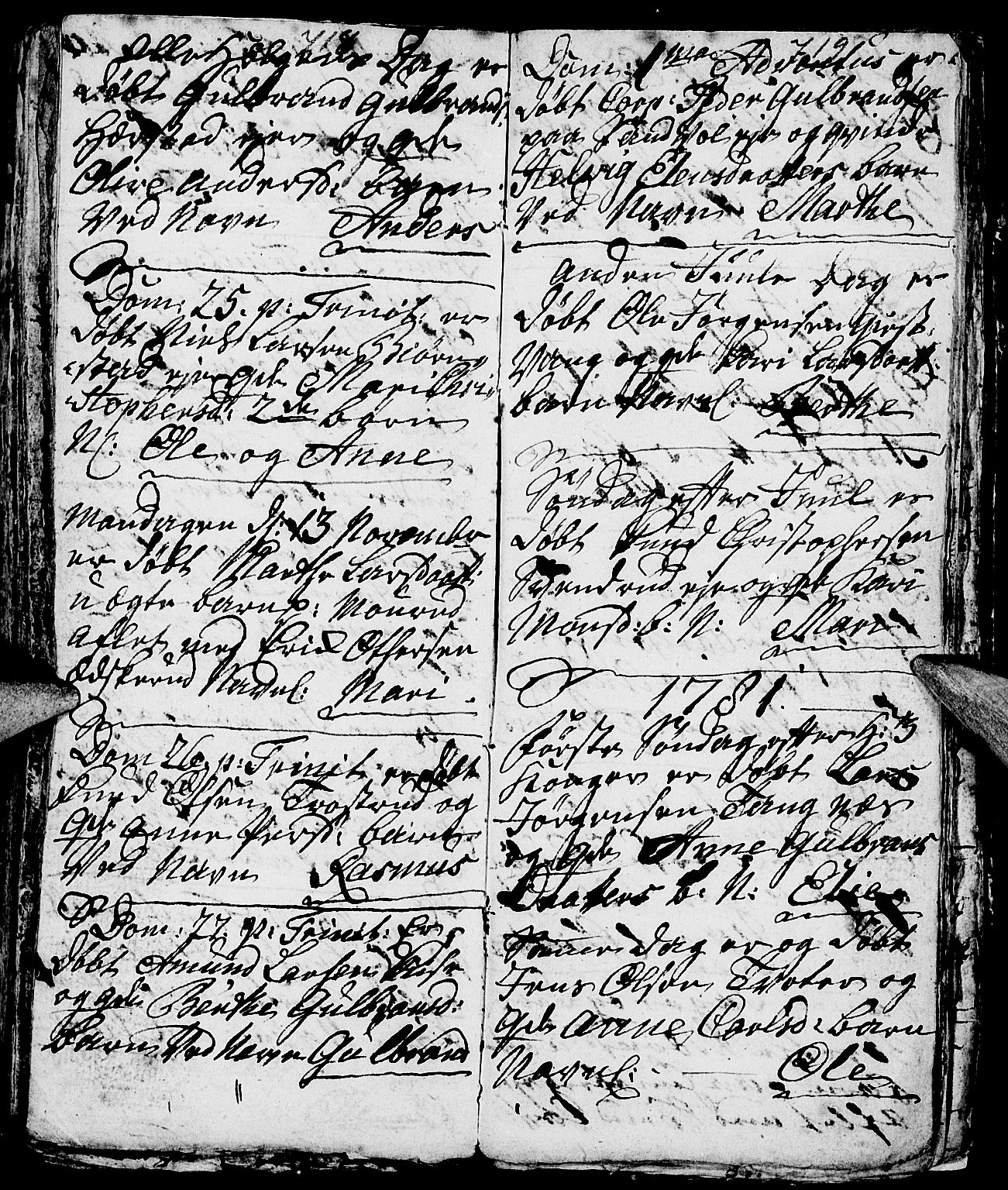 Nes prestekontor, Hedmark, SAH/PREST-020/L/La/L0001: Parish register (copy) no. 1, 1663-1784, p. 718-719