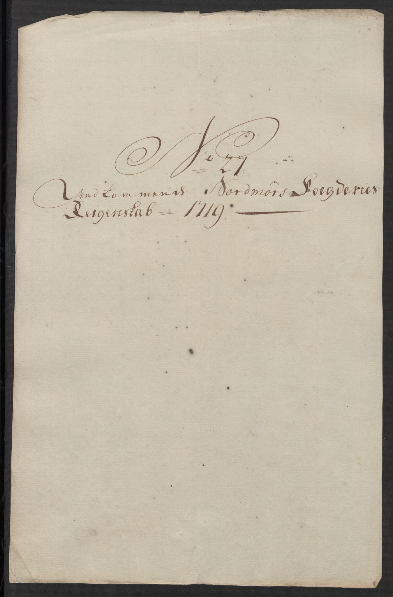 Rentekammeret inntil 1814, Reviderte regnskaper, Fogderegnskap, AV/RA-EA-4092/R56/L3752: Fogderegnskap Nordmøre, 1719, p. 196