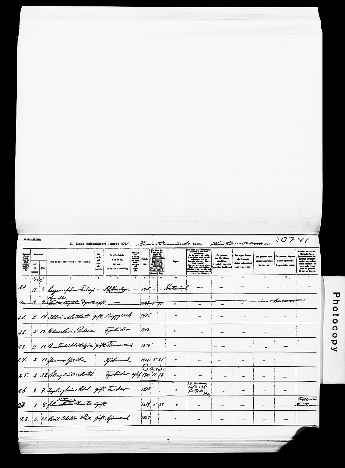 Ministerialprotokoller, klokkerbøker og fødselsregistre - Møre og Romsdal, AV/SAT-A-1454/572/L0860: Parish register (official) no. 572D04, 1903-1916