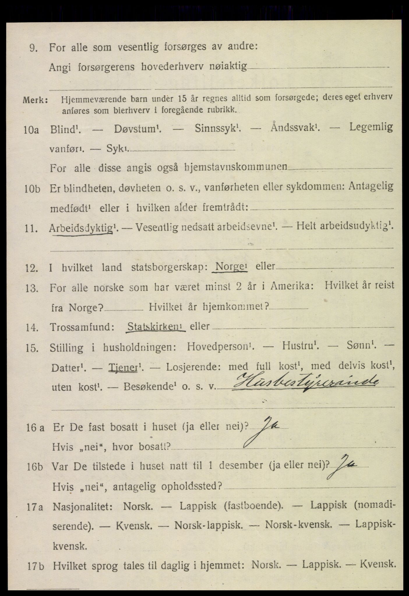 SAT, 1920 census for Grong, 1920, p. 1772