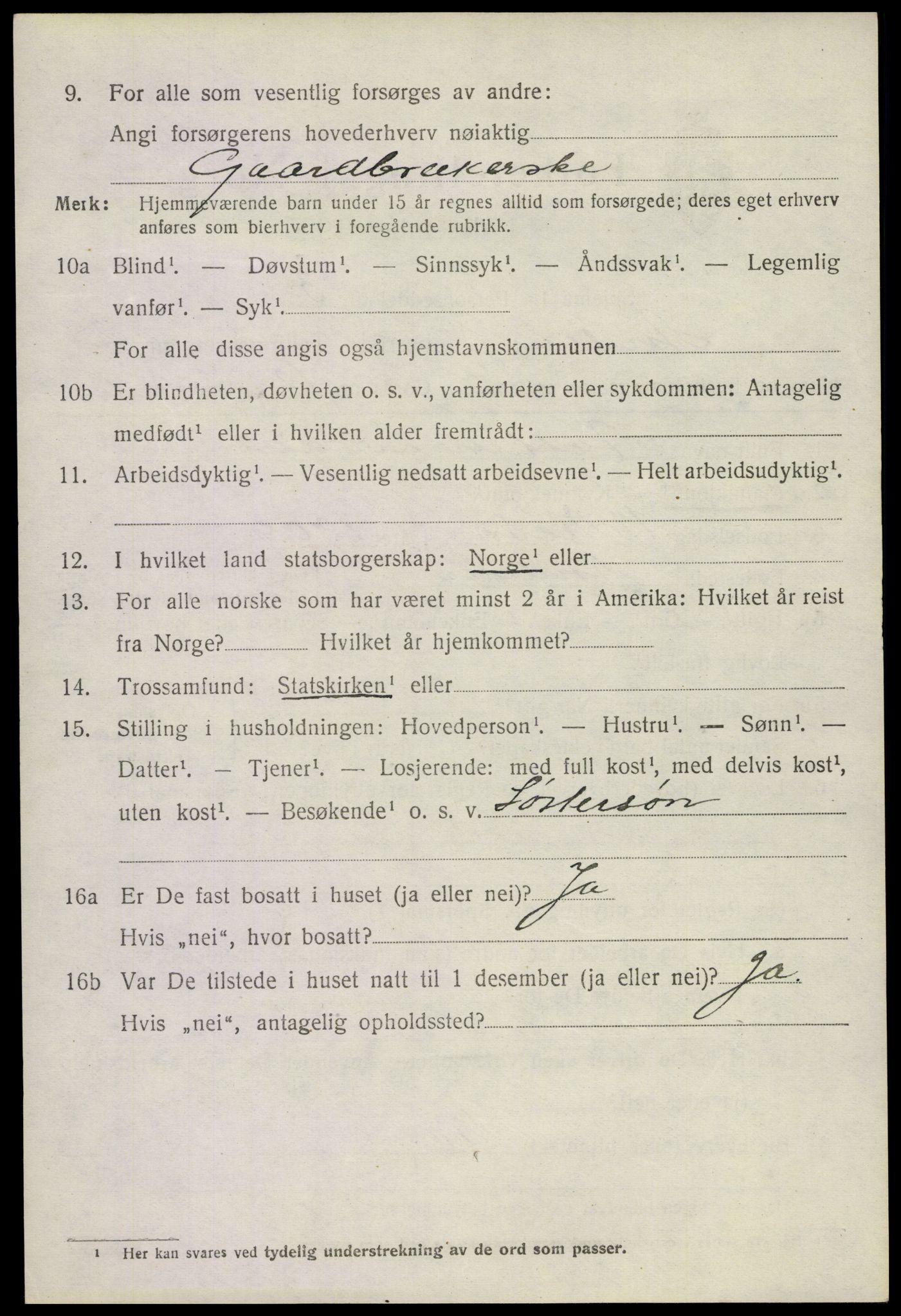 SAKO, 1920 census for Andebu, 1920, p. 1821
