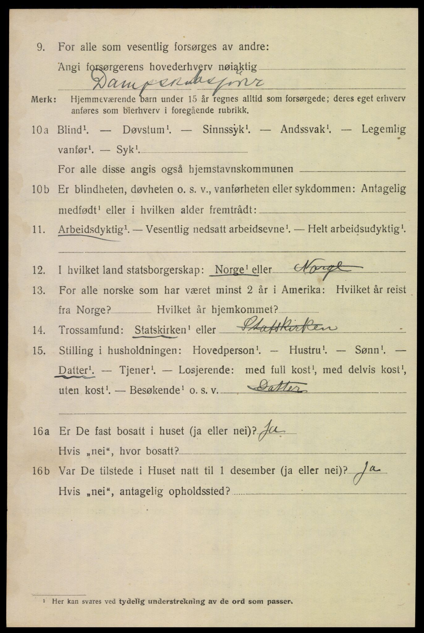 SAK, 1920 census for Mandal, 1920, p. 9212