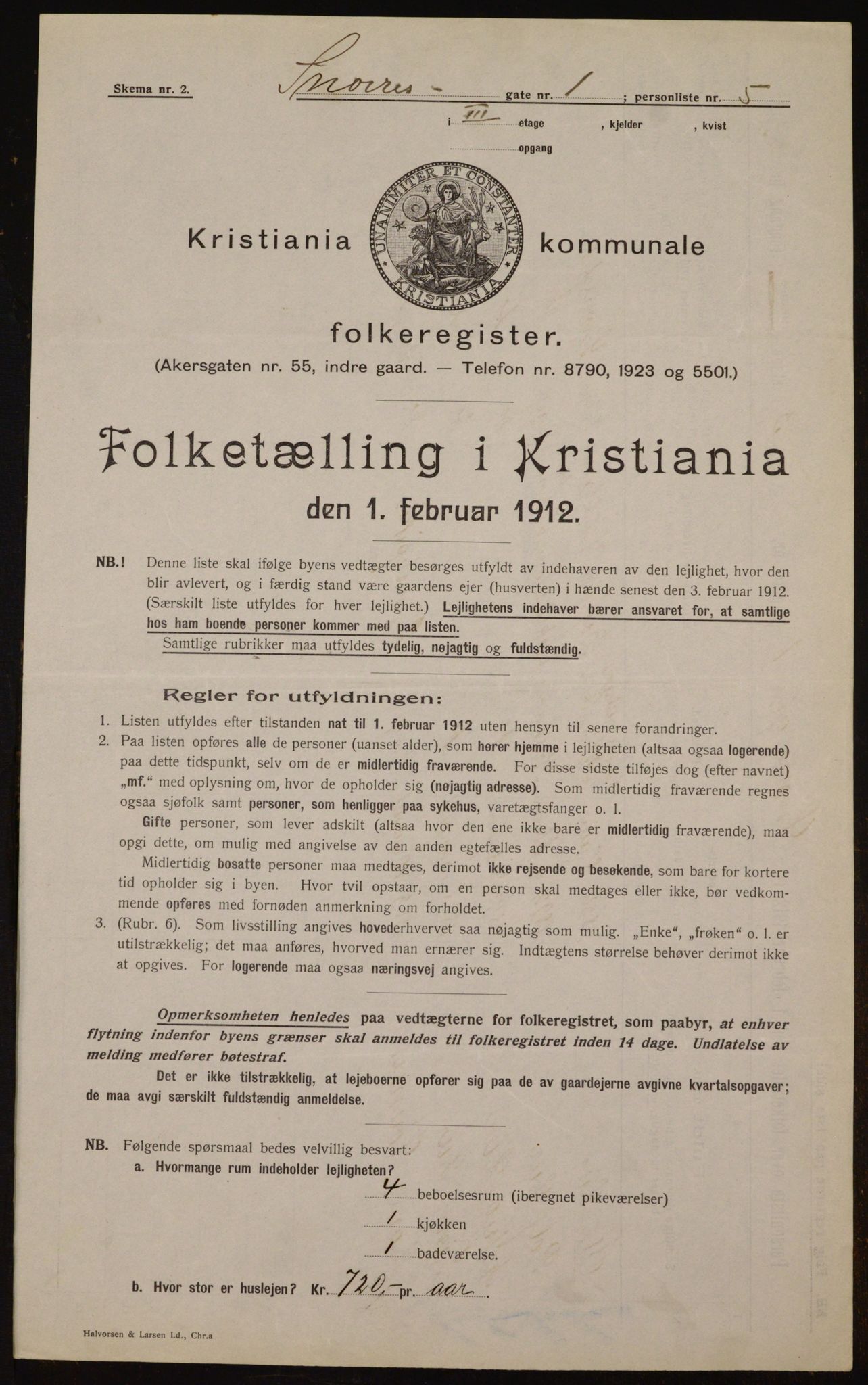 OBA, Municipal Census 1912 for Kristiania, 1912, p. 98423