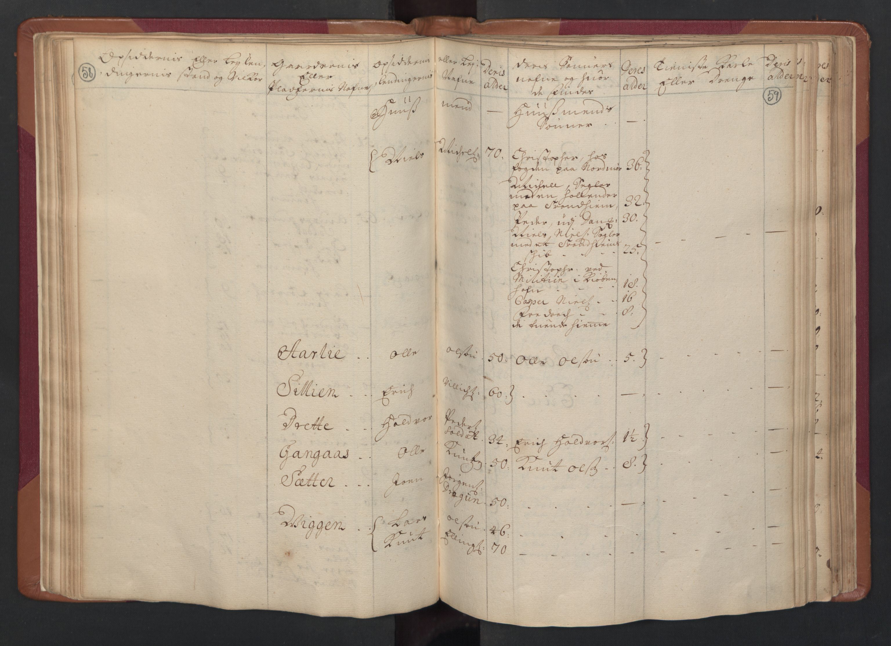 RA, Census (manntall) 1701, no. 14: Strinda and Selbu fogderi, 1701, p. 58-59