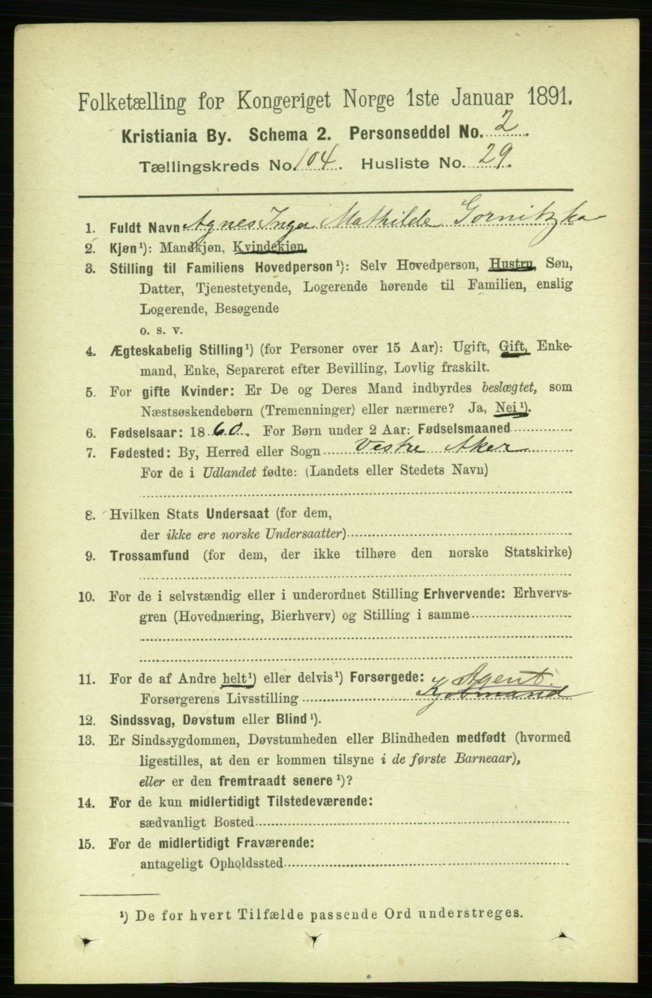 RA, 1891 census for 0301 Kristiania, 1891, p. 52771