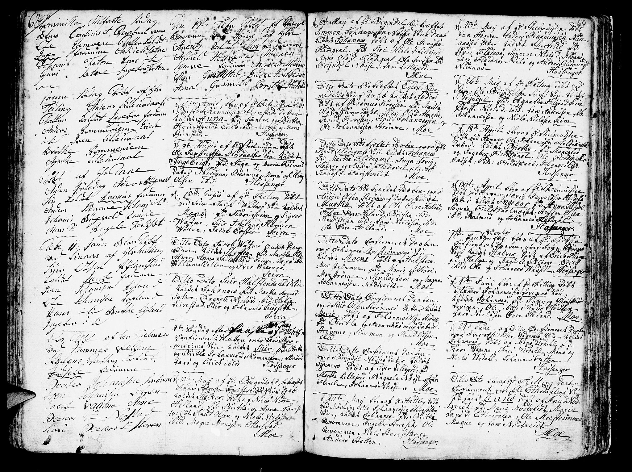 Hosanger sokneprestembete, AV/SAB-A-75801/H/Haa: Parish register (official) no. A 2 /1, 1766-1793, p. 64