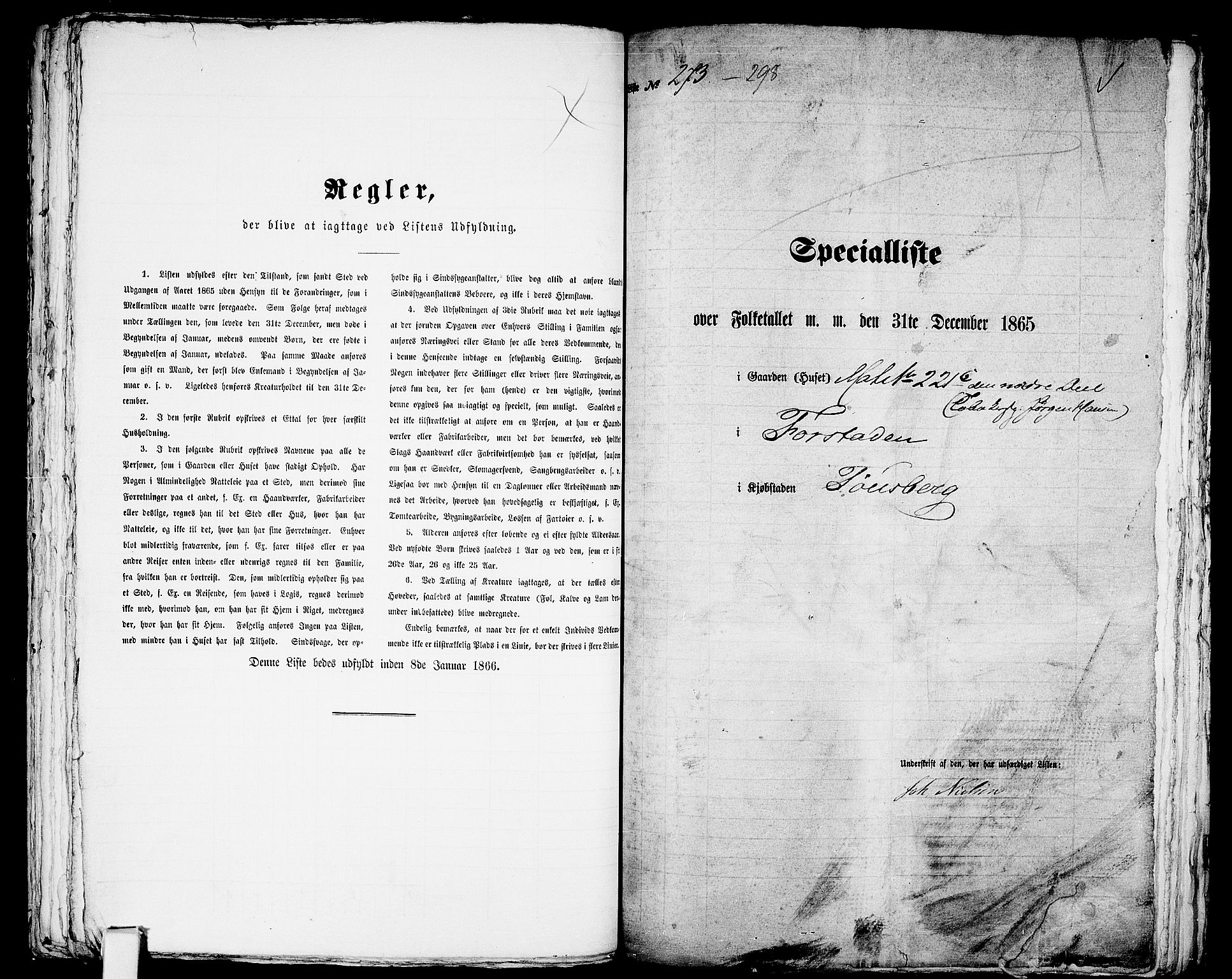 RA, 1865 census for Tønsberg, 1865, p. 588