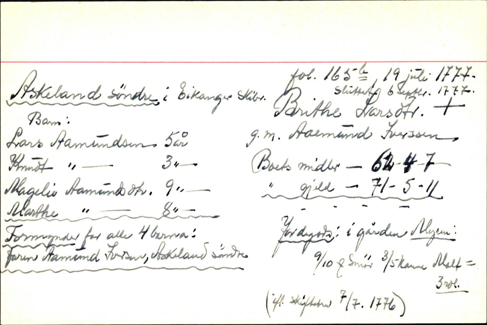 Skiftekort ved Statsarkivet i Bergen, SAB/SKIFTEKORT/001/L0003: Skifteprotokoll nr. 6, 1776-1783, p. 317