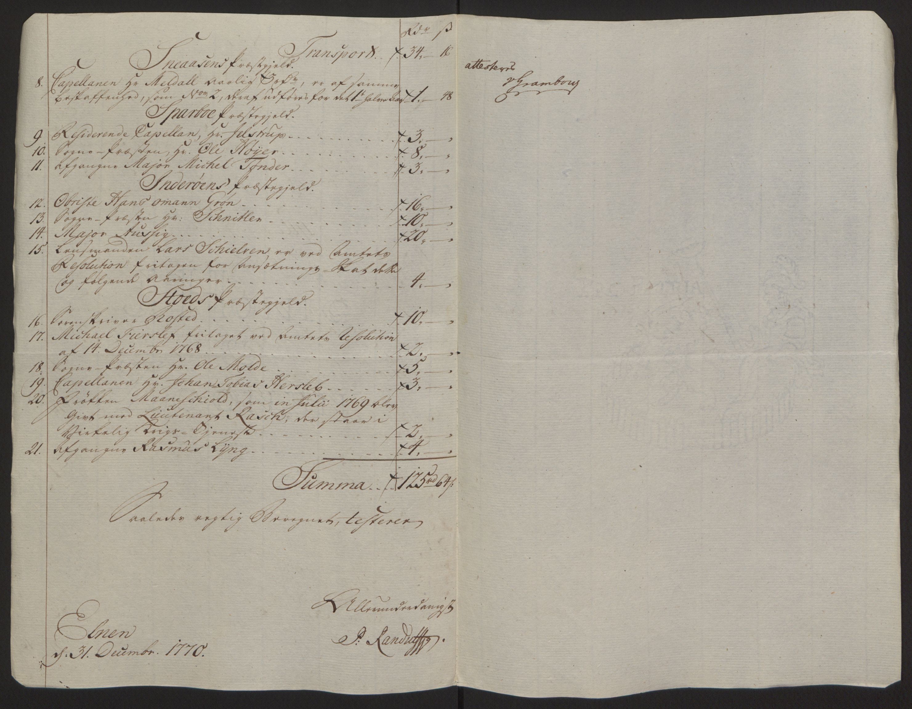 Rentekammeret inntil 1814, Reviderte regnskaper, Fogderegnskap, RA/EA-4092/R63/L4420: Ekstraskatten Inderøy, 1762-1772, p. 393
