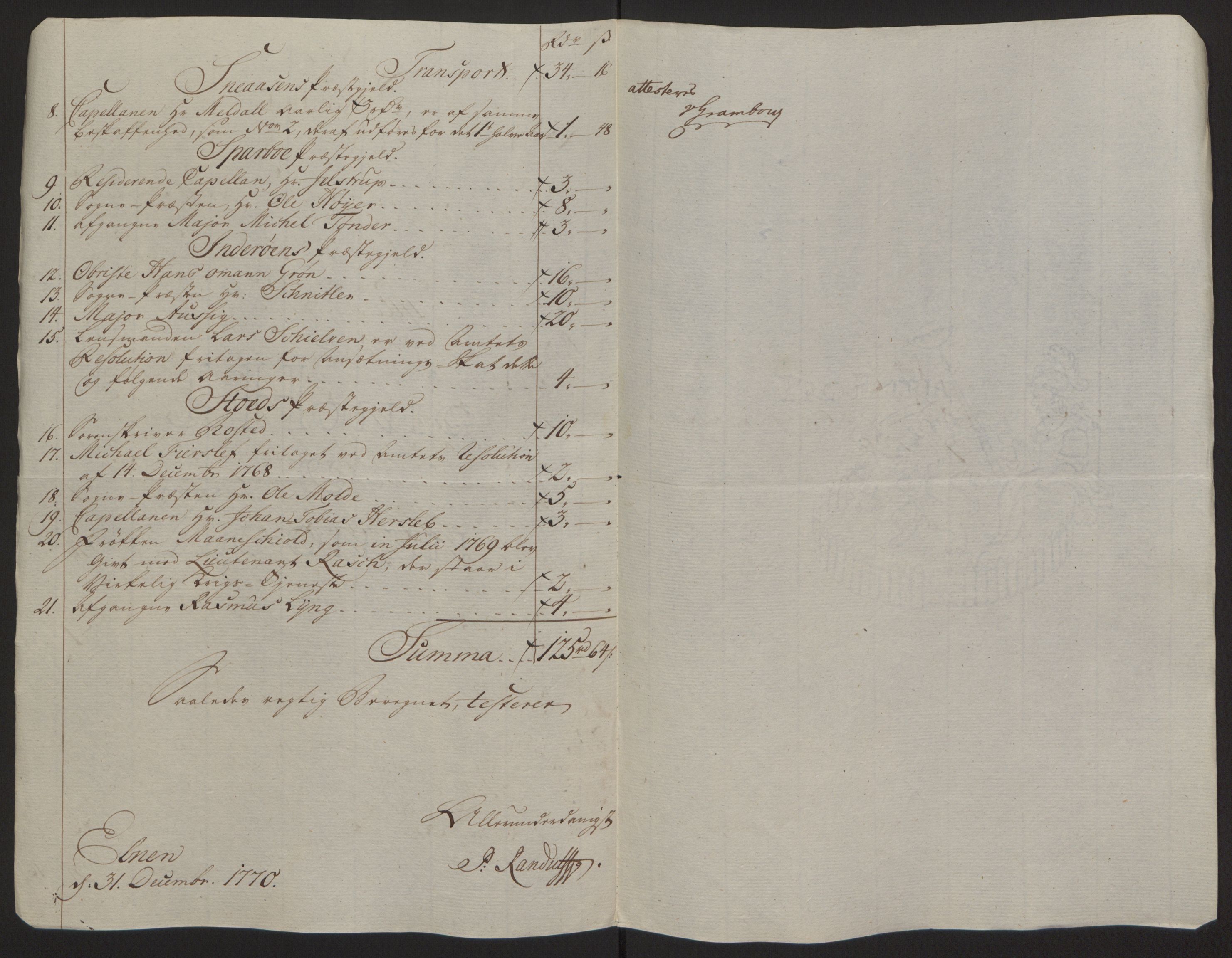 Rentekammeret inntil 1814, Reviderte regnskaper, Fogderegnskap, AV/RA-EA-4092/R63/L4420: Ekstraskatten Inderøy, 1762-1772, p. 393