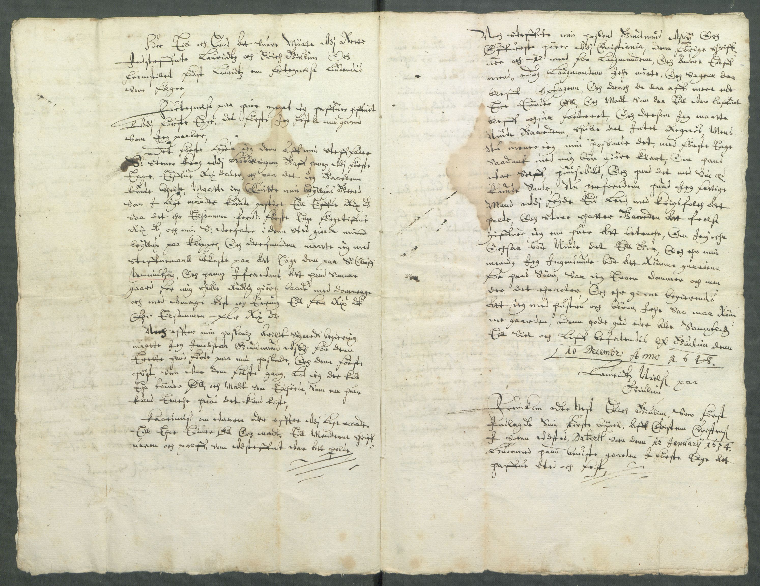 Riksarkivets diplomsamling, AV/RA-EA-5965/F02/L0161: Dokumenter, 1648, p. 112