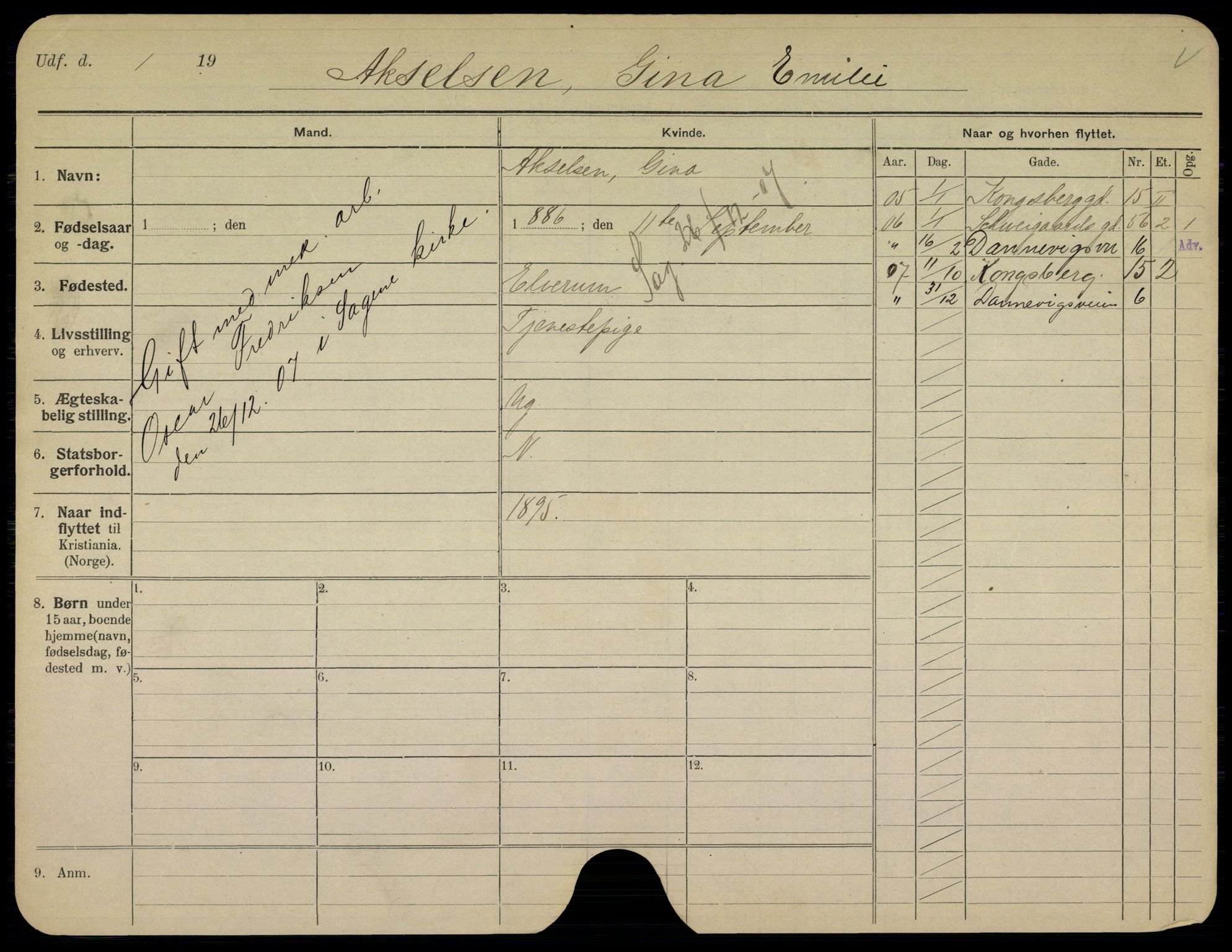 Oslo folkeregister, Registerkort, AV/SAO-A-11715/K/Kb/L0003: A - J, 1907