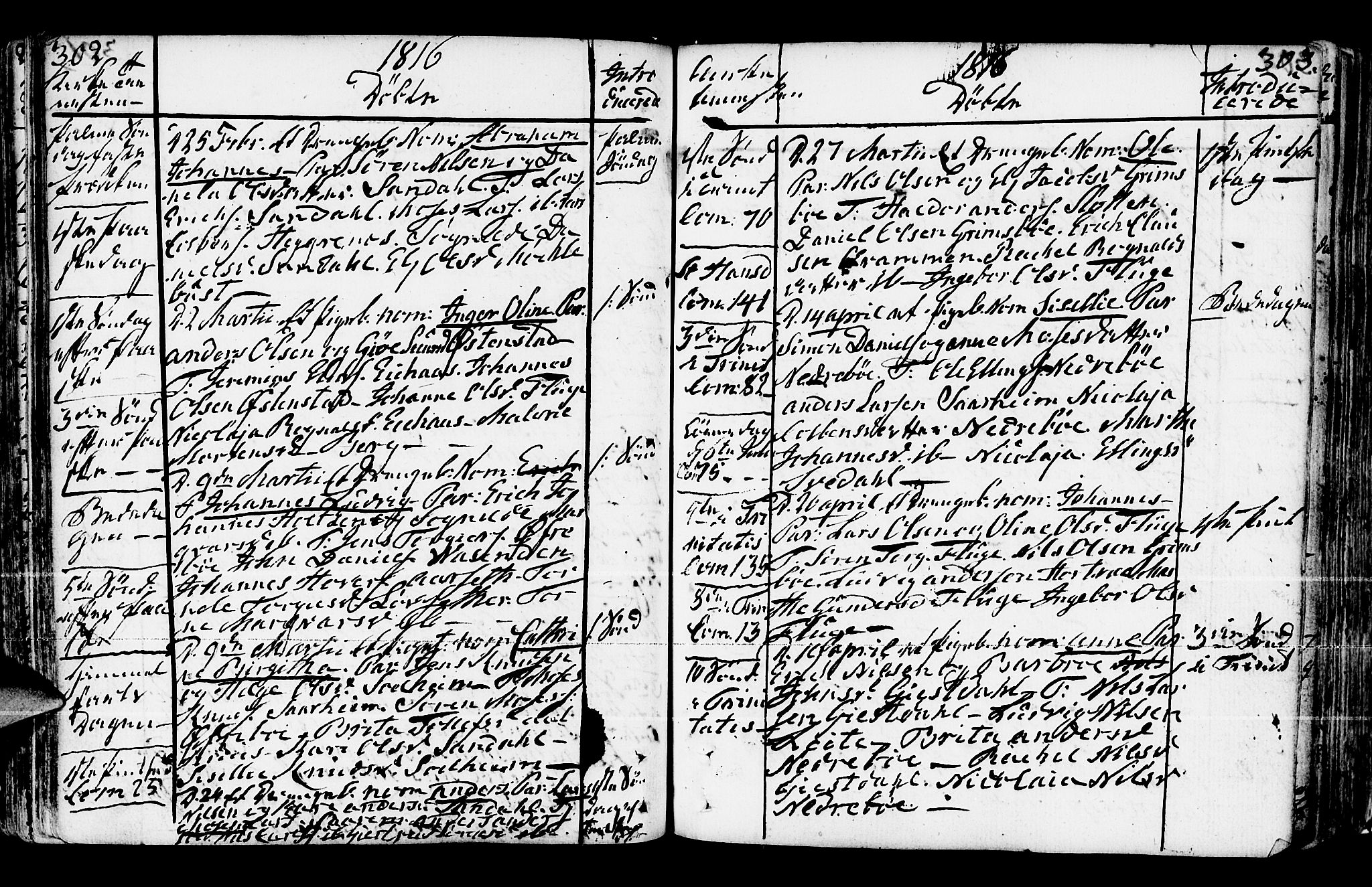 Jølster sokneprestembete, SAB/A-80701/H/Haa/Haaa/L0005: Parish register (official) no. A 5, 1790-1821, p. 302-303