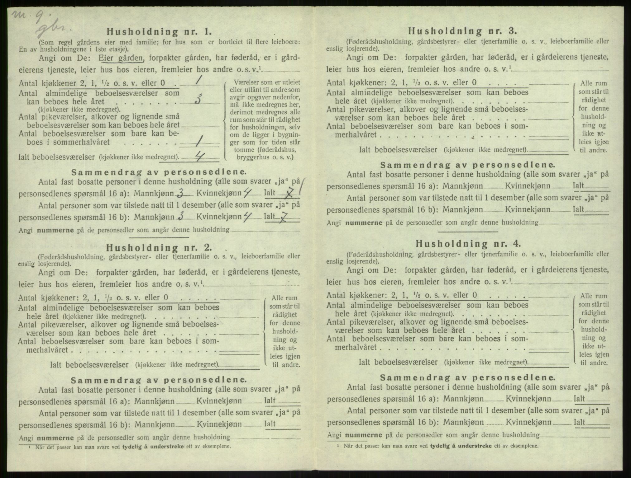 SAB, 1920 census for Askvoll, 1920, p. 919