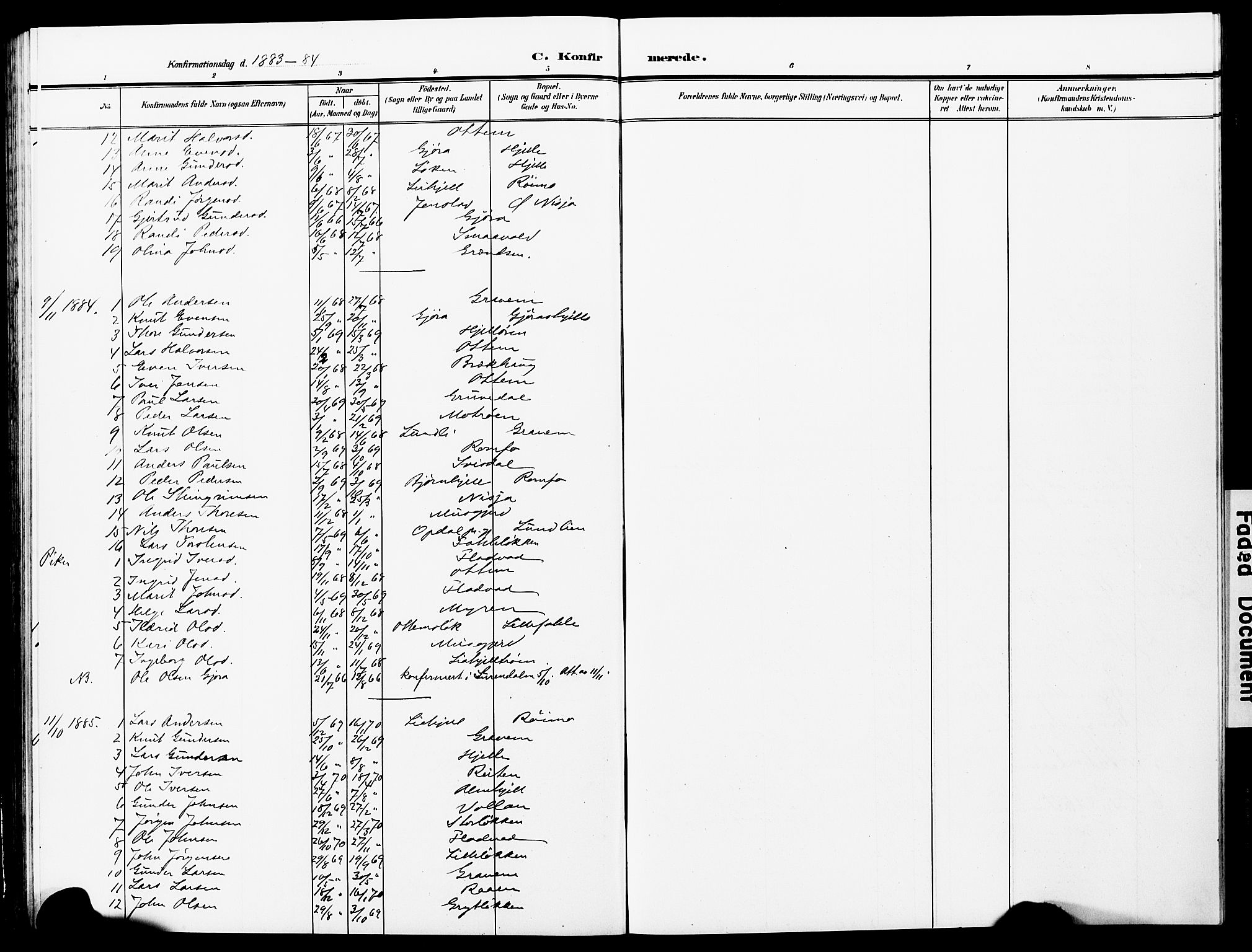 Ministerialprotokoller, klokkerbøker og fødselsregistre - Møre og Romsdal, AV/SAT-A-1454/591/L1020: Parish register (copy) no. 591C01, 1869-1930