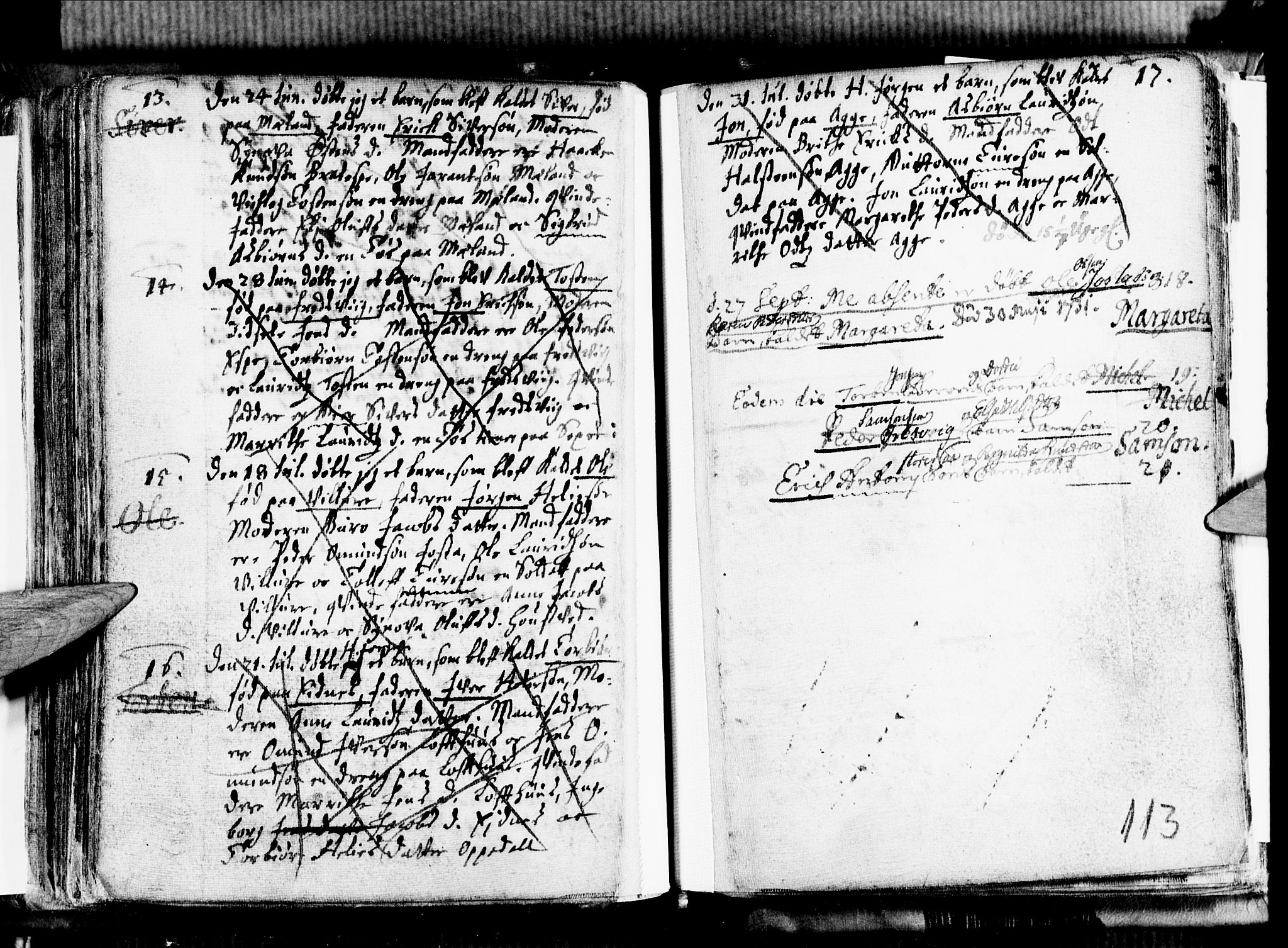 Ullensvang sokneprestembete, SAB/A-78701/H/Haa: Parish register (official) no. A 1 /1, 1669-1718, p. 113