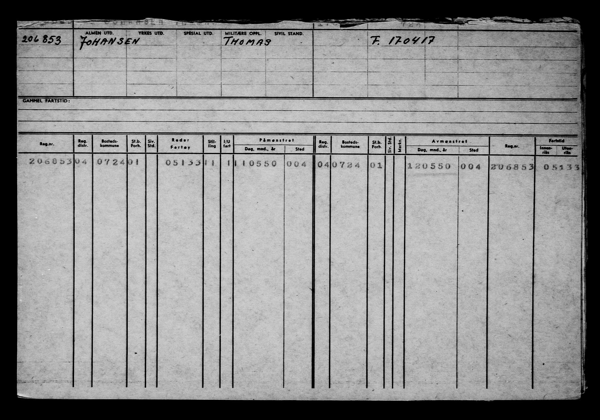 Direktoratet for sjømenn, AV/RA-S-3545/G/Gb/L0147: Hovedkort, 1917, p. 713