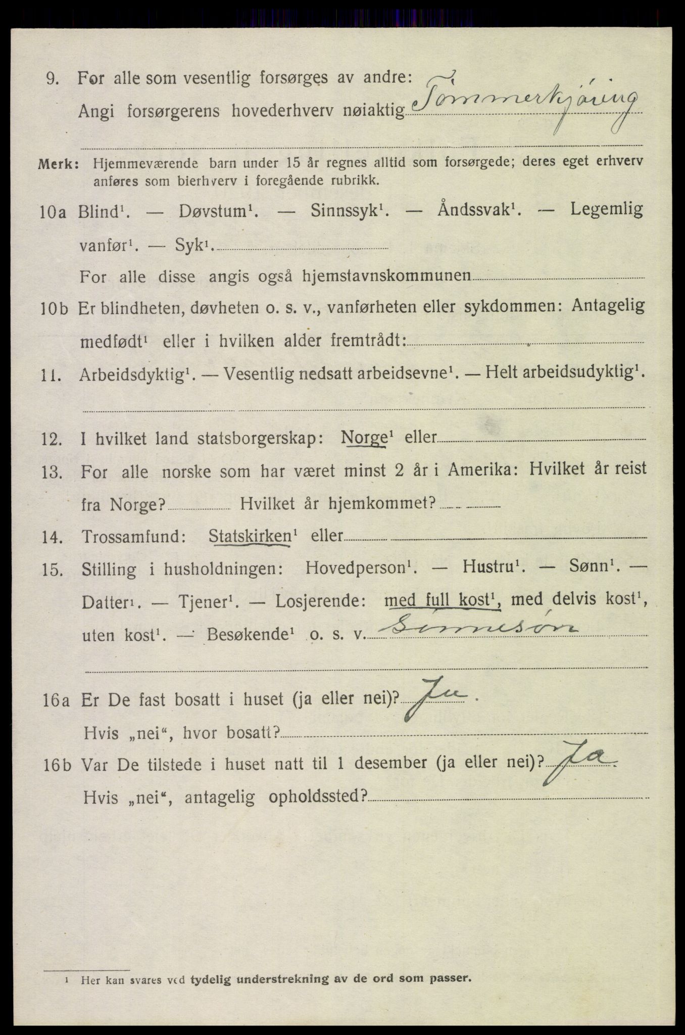 SAH, 1920 census for Trysil, 1920, p. 13756