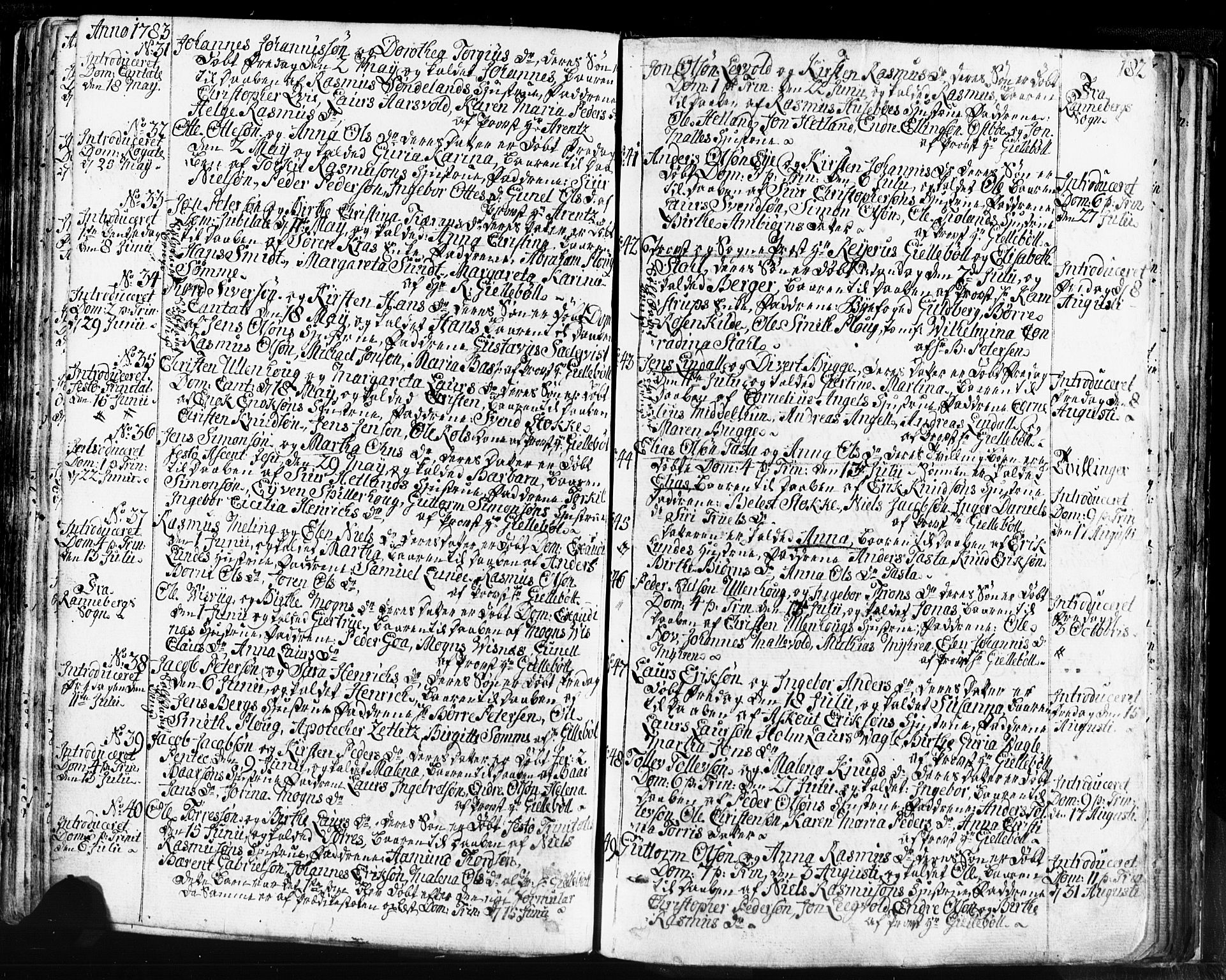 Domkirken sokneprestkontor, SAST/A-101812/001/30/30BB/L0004: Parish register (copy) no. B 4, 1752-1790, p. 182