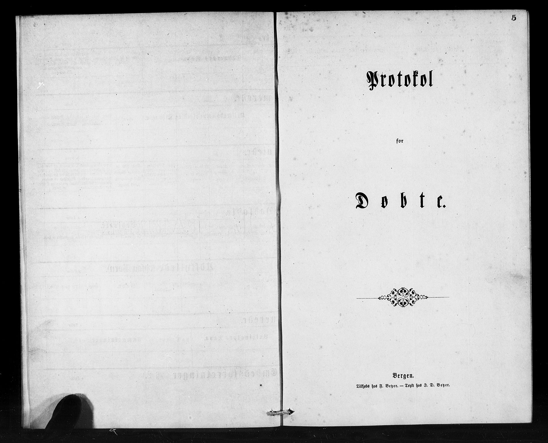 Den norske sjømannsmisjon i utlandet / Franske havner (Le Havre, Paris, Rouen, Marseille), AV/SAB-SAB/PA-0108/H/Ha/Haa/L0001: Parish register (official) no. A 1, 1873-1889, p. 5