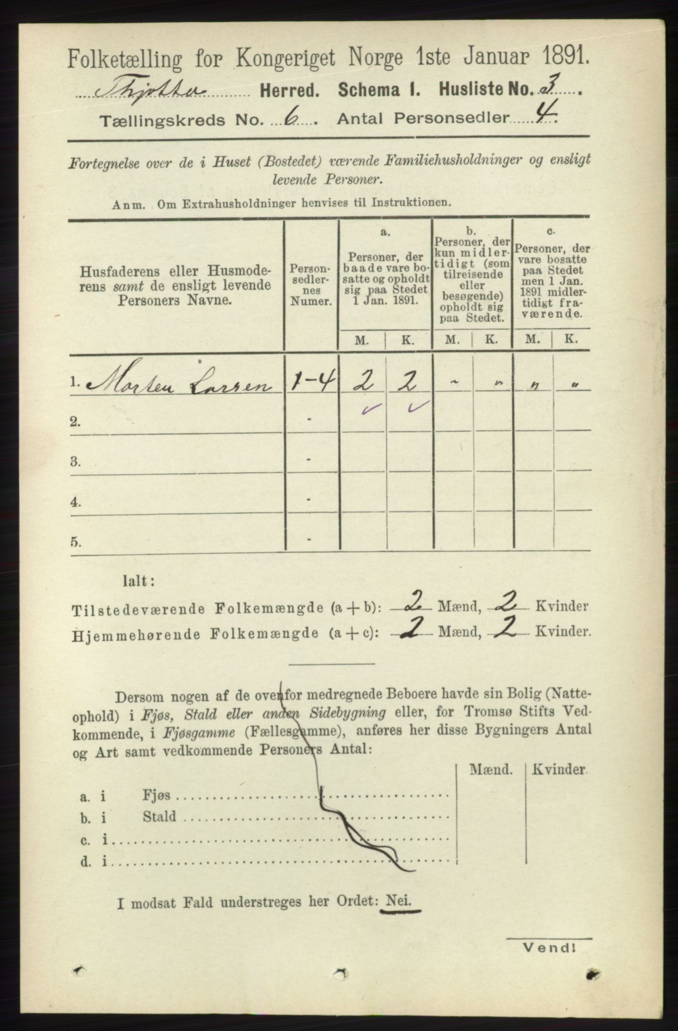 RA, 1891 census for 1817 Tjøtta, 1891, p. 2786