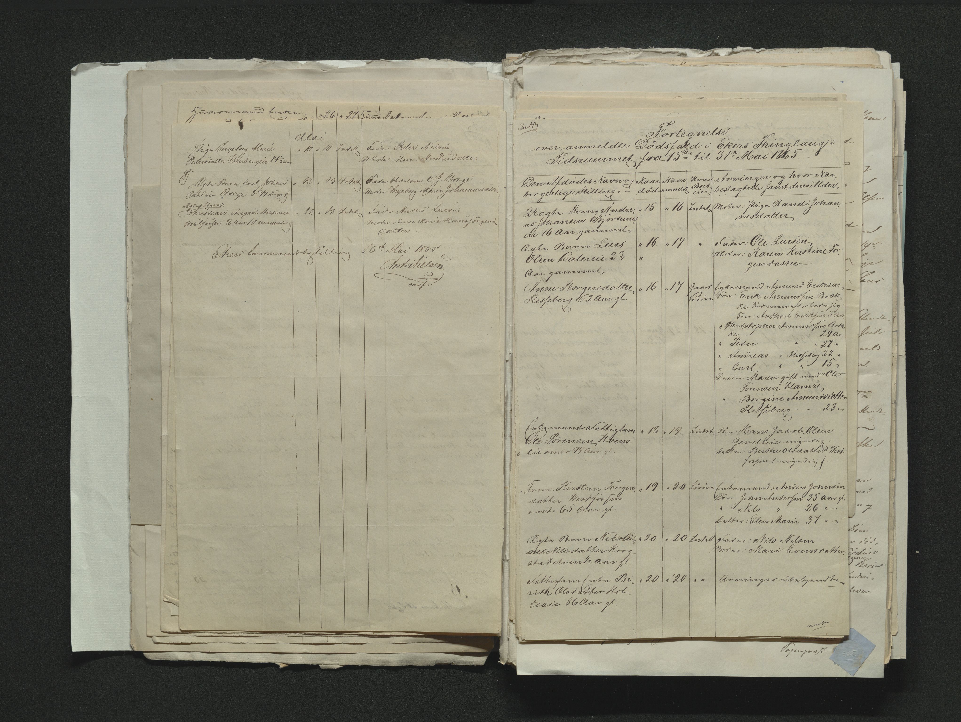 Eiker, Modum og Sigdal sorenskriveri, AV/SAKO-A-123/H/Ha/Hab/L0011: Dødsfallsmeldinger, 1862-1865, p. 539