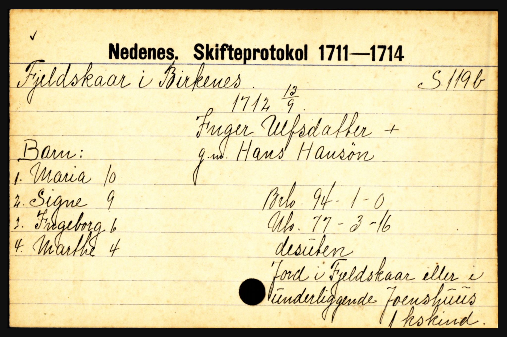 Nedenes sorenskriveri før 1824, AV/SAK-1221-0007/H, p. 6841