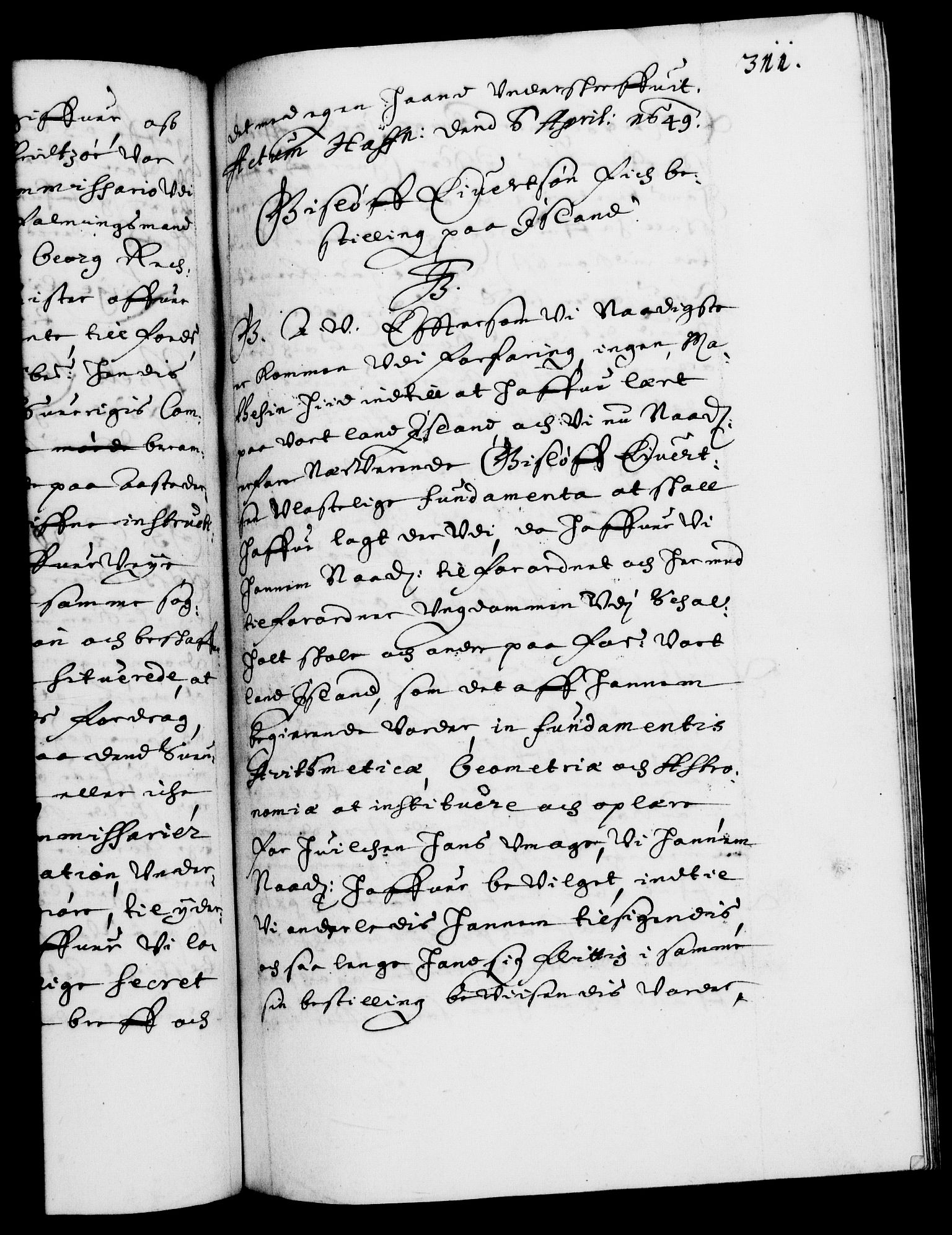 Danske Kanselli 1572-1799, AV/RA-EA-3023/F/Fc/Fca/Fcaa/L0007: Norske registre (mikrofilm), 1648-1650, p. 311a