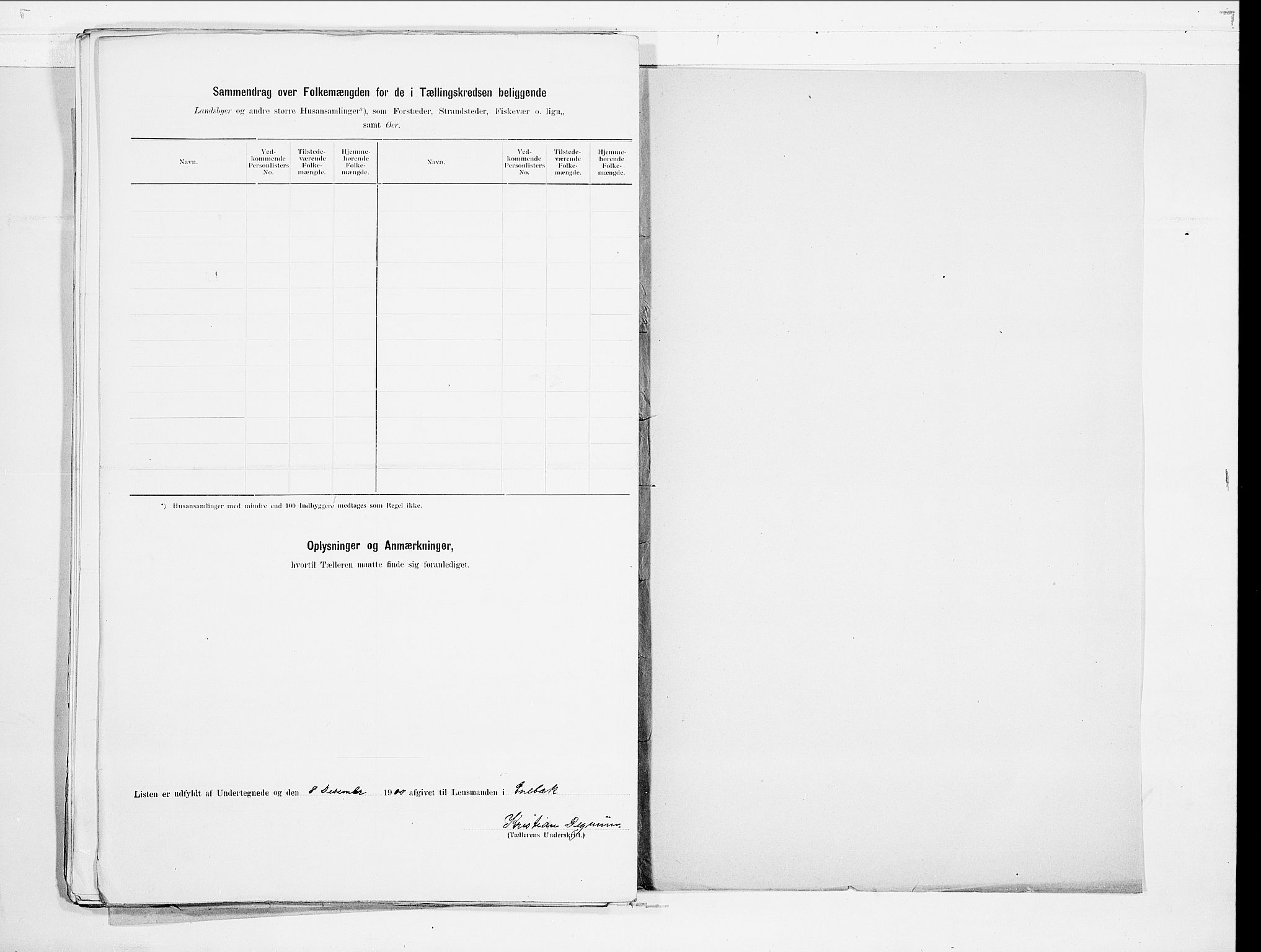 SAO, 1900 census for Enebakk, 1900, p. 22