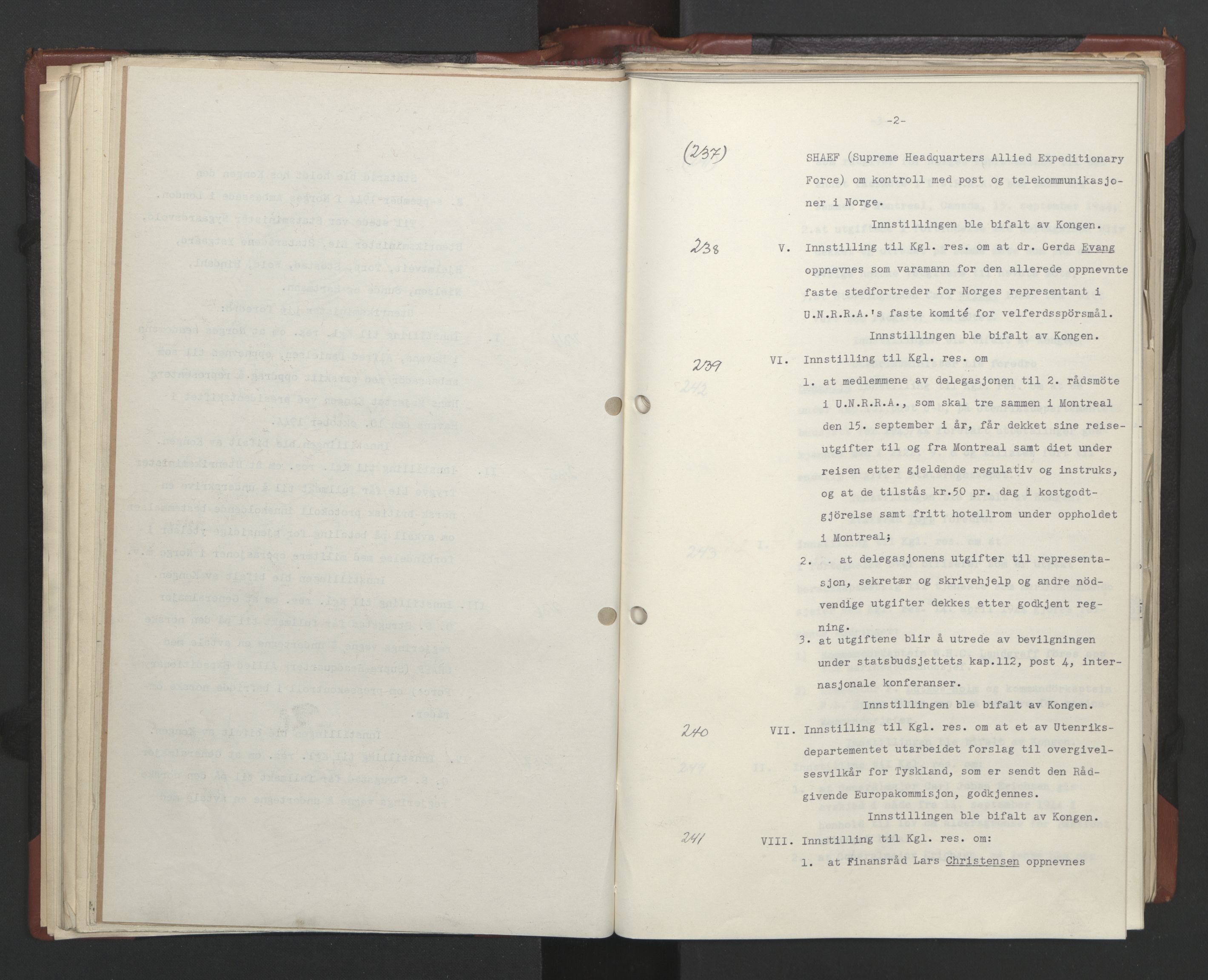 Statsrådssekretariatet, RA/S-1001/A/Ac/L0125: Kgl. res. 21/7-15/12, 1944, p. 77