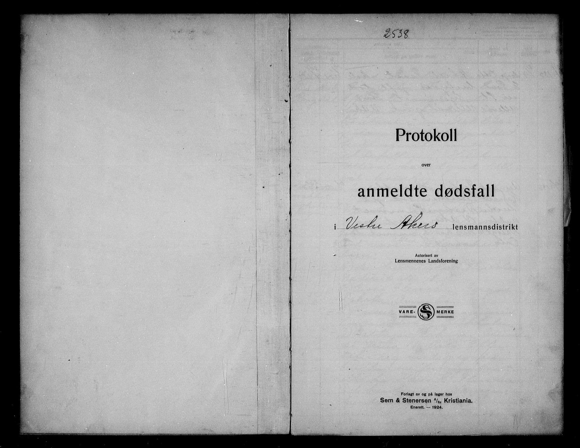 Aker kriminaldommer, skifte- og auksjonsforvalterembete, AV/SAO-A-10452/H/Hb/Hba/Hbab/L0002: Dødsfallsprotokoll for Vestre Aker, 1925-1928