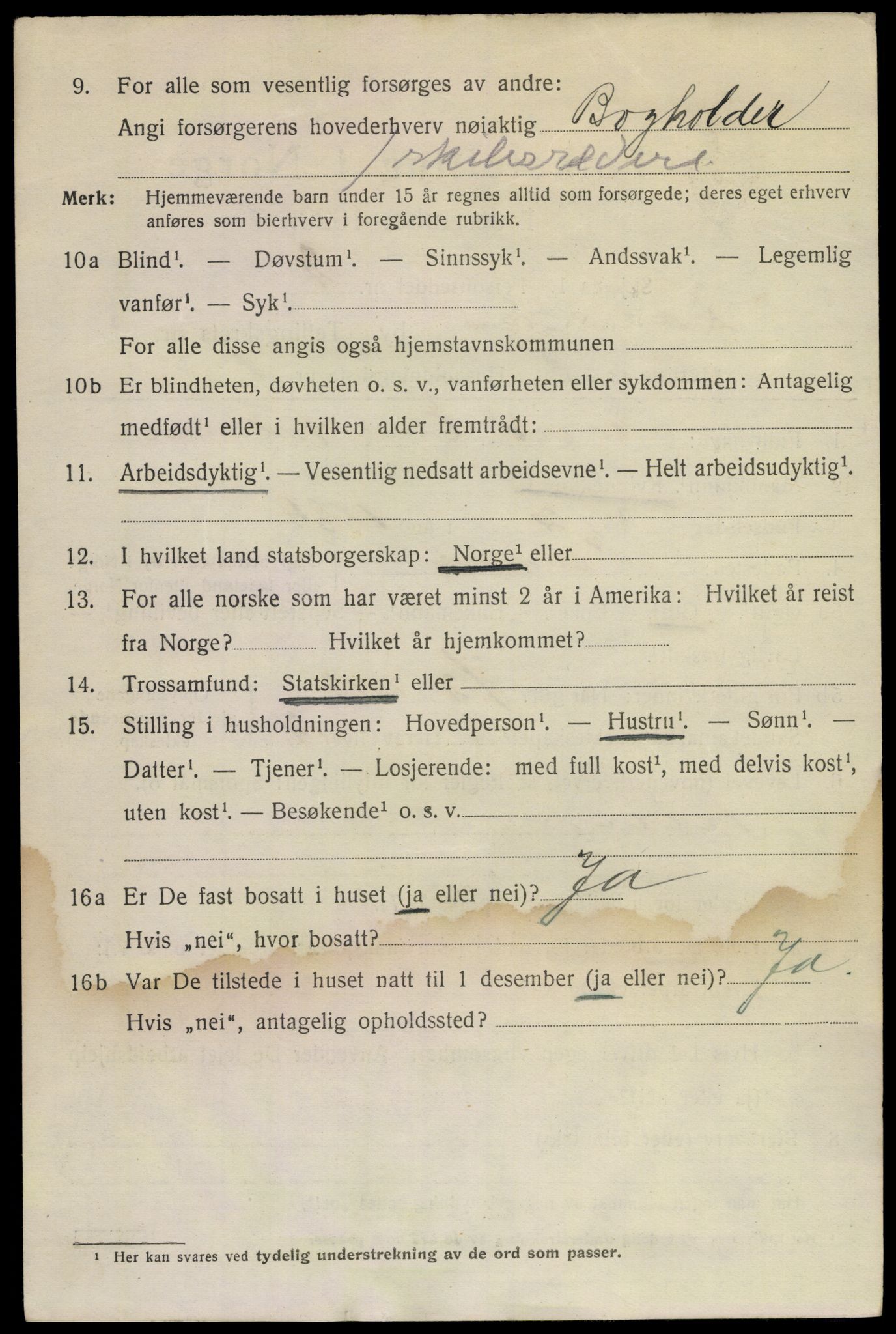 SAKO, 1920 census for Larvik, 1920, p. 22965