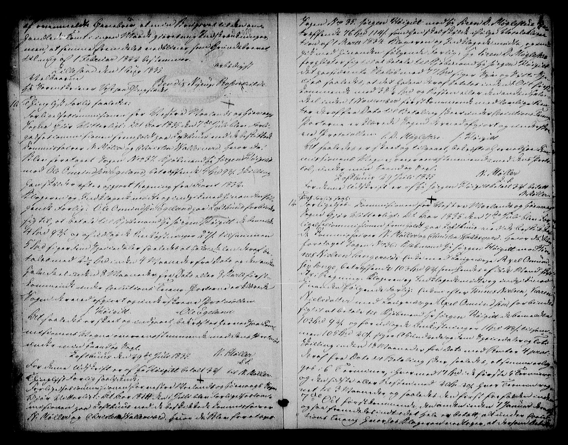 Vestre Nedenes/Sand sorenskriveri, AV/SAK-1221-0010/G/Gb/Gba/L0004: Mortgage book no. DD, 1835-1839, p. 2