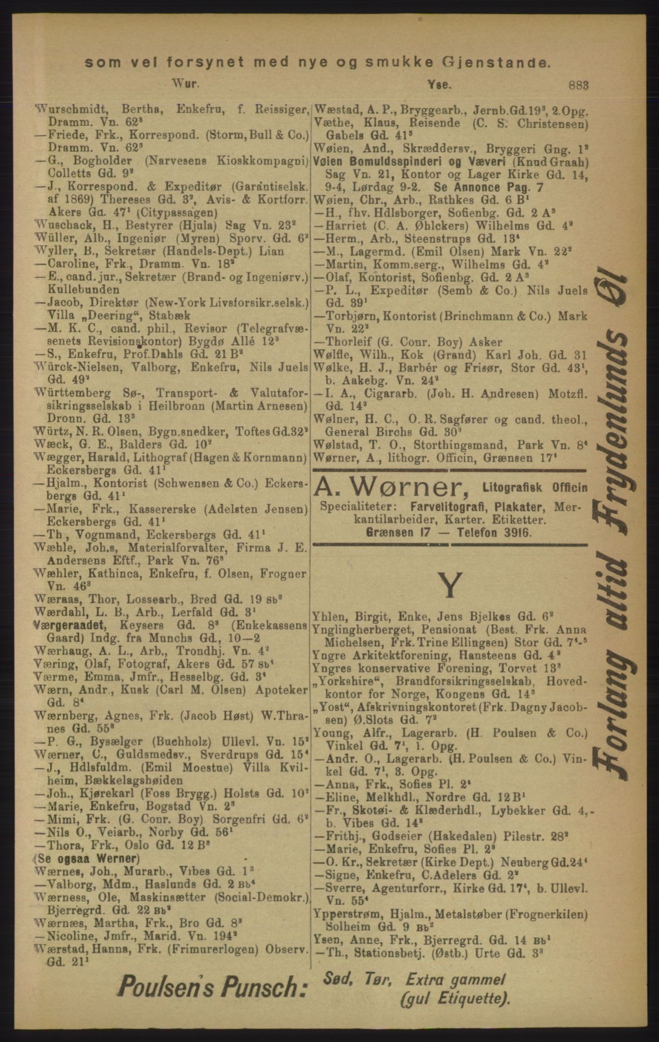 Kristiania/Oslo adressebok, PUBL/-, 1906, p. 883