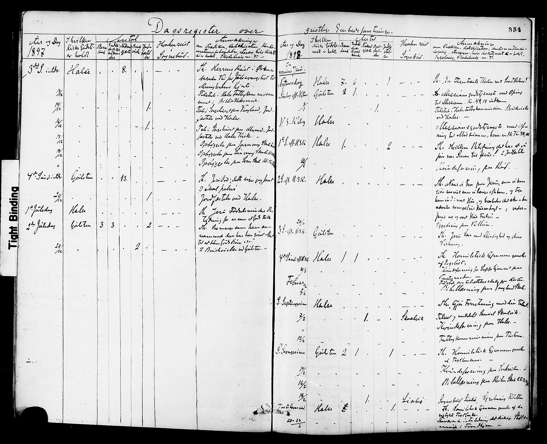 Ministerialprotokoller, klokkerbøker og fødselsregistre - Møre og Romsdal, SAT/A-1454/576/L0885: Parish register (official) no. 576A03, 1880-1898, p. 354