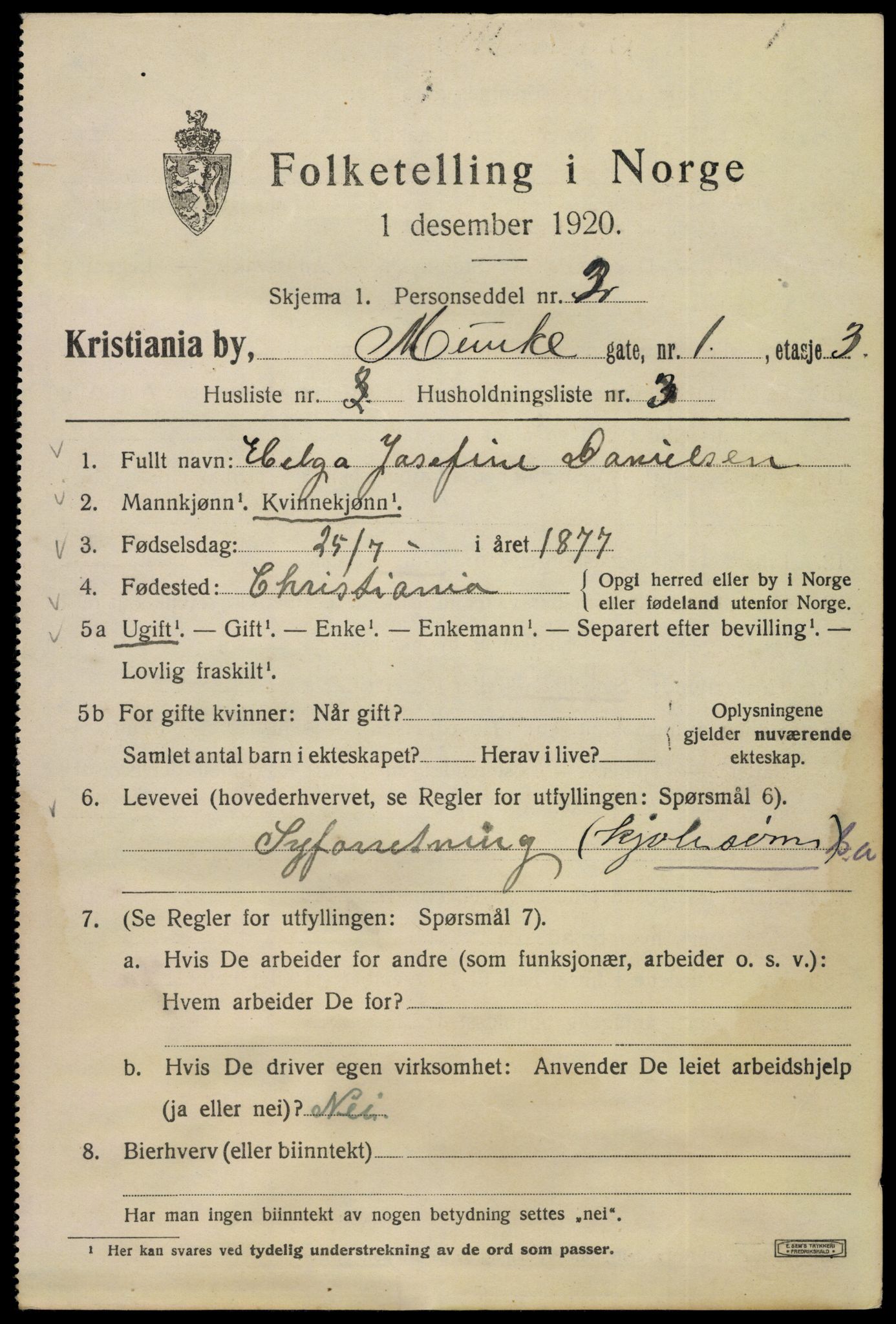 SAO, 1920 census for Kristiania, 1920, p. 404647