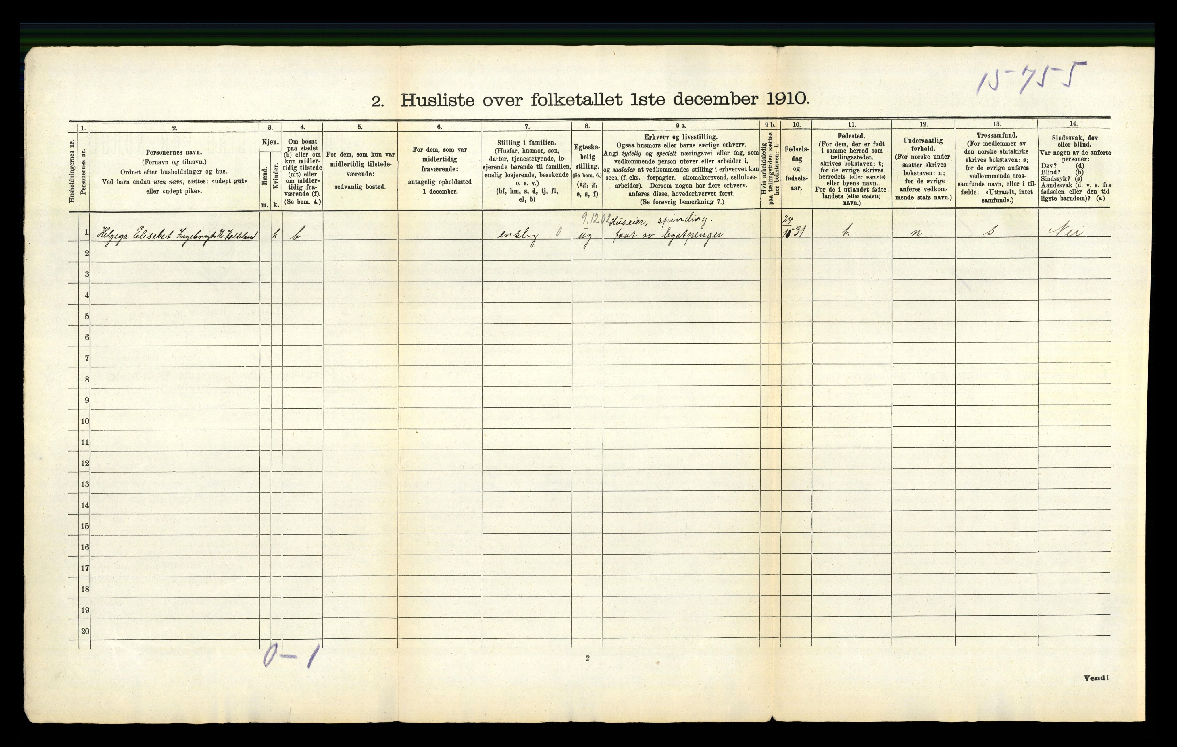 RA, 1910 census for Skåre, 1910, p. 53