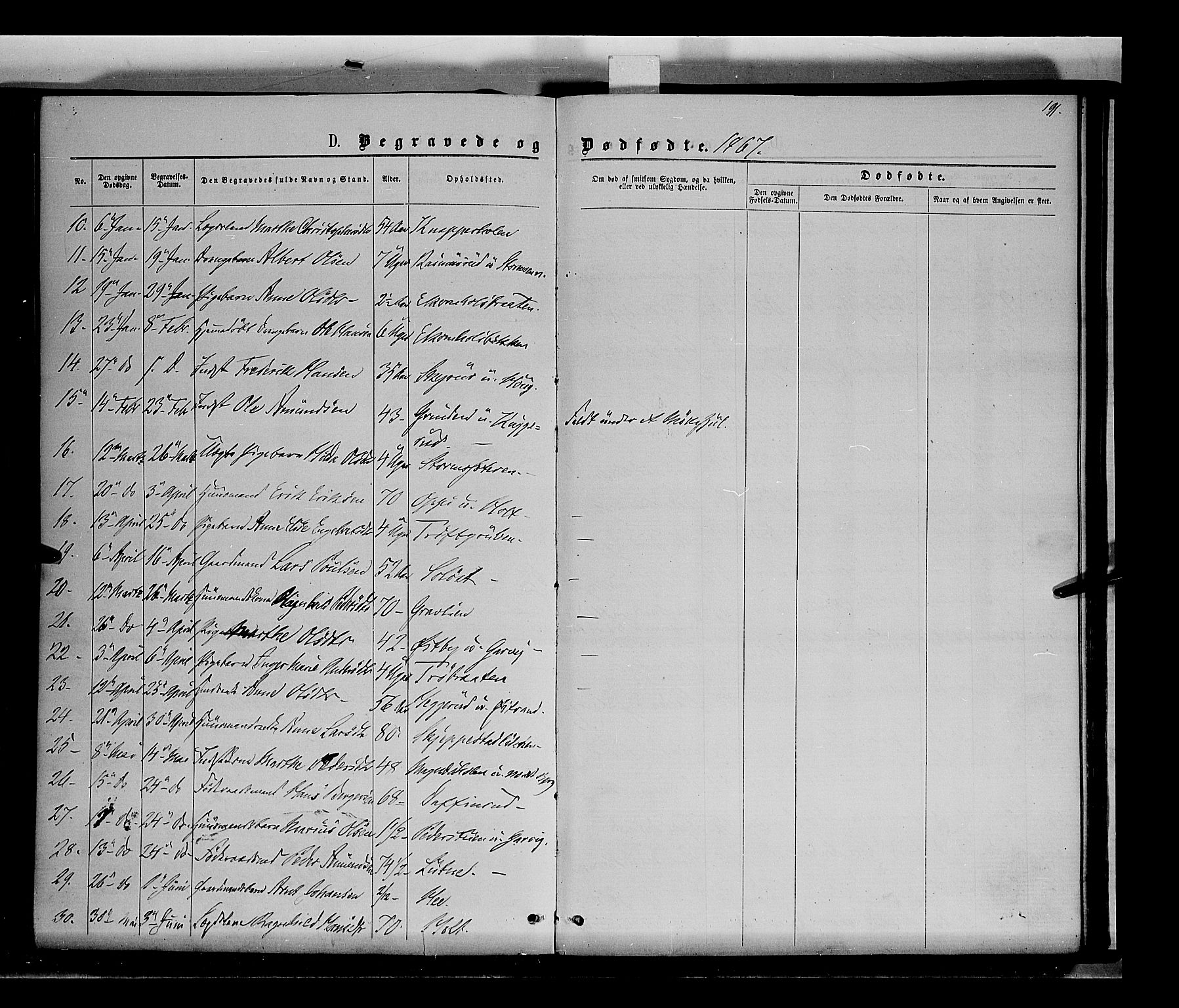 Nord-Odal prestekontor, AV/SAH-PREST-032/H/Ha/Haa/L0004: Parish register (official) no. 4, 1866-1873, p. 191