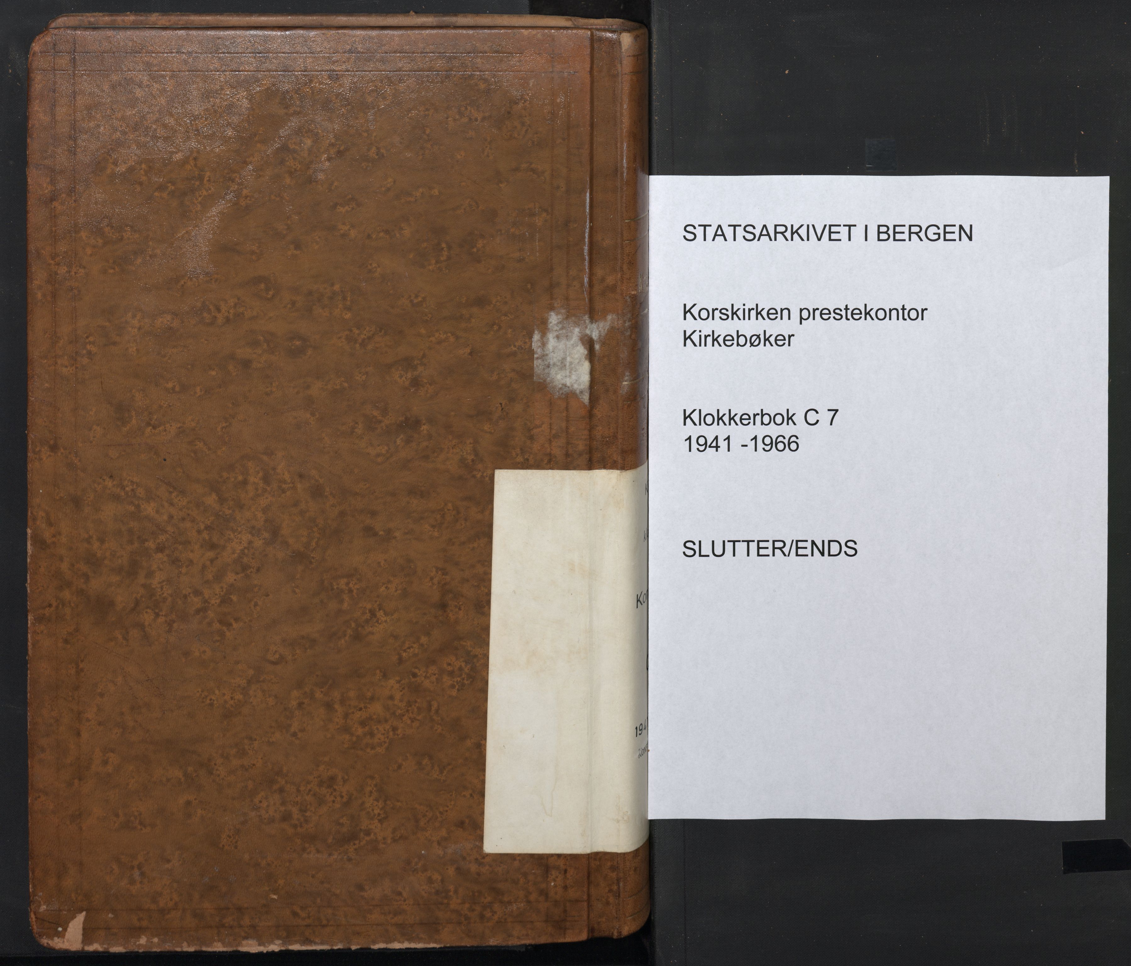 Korskirken sokneprestembete, AV/SAB-A-76101/H/Hab: Parish register (copy) no. C 7, 1941-1966