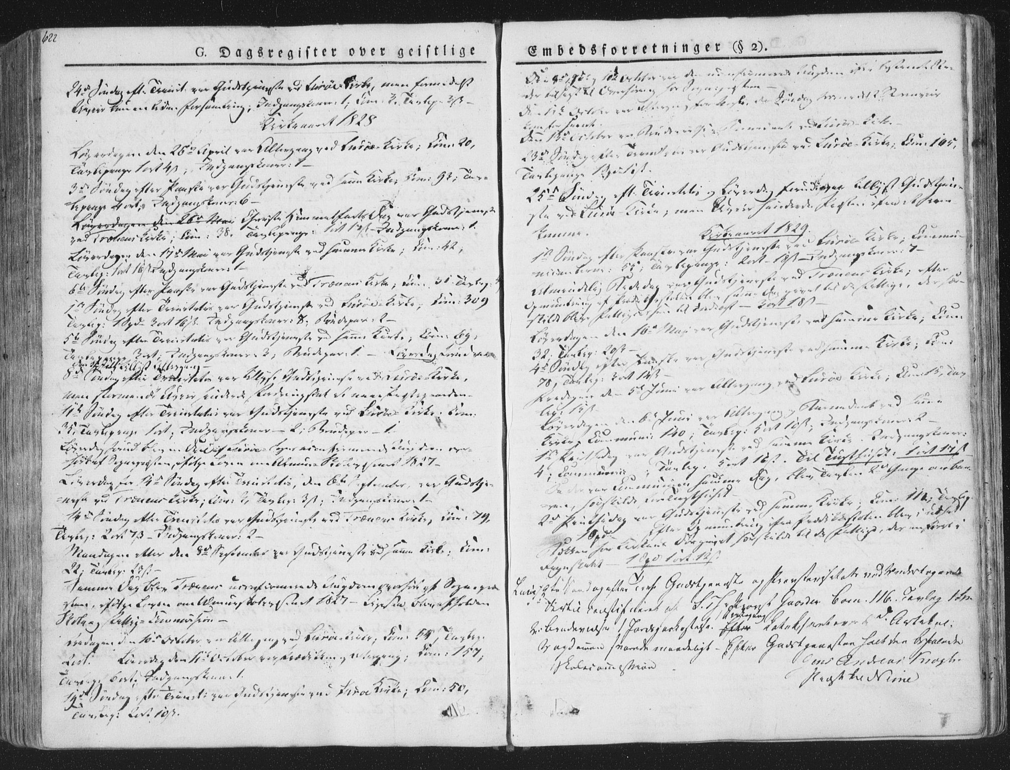 Ministerialprotokoller, klokkerbøker og fødselsregistre - Nordland, SAT/A-1459/839/L0566: Parish register (official) no. 839A03, 1825-1862, p. 622