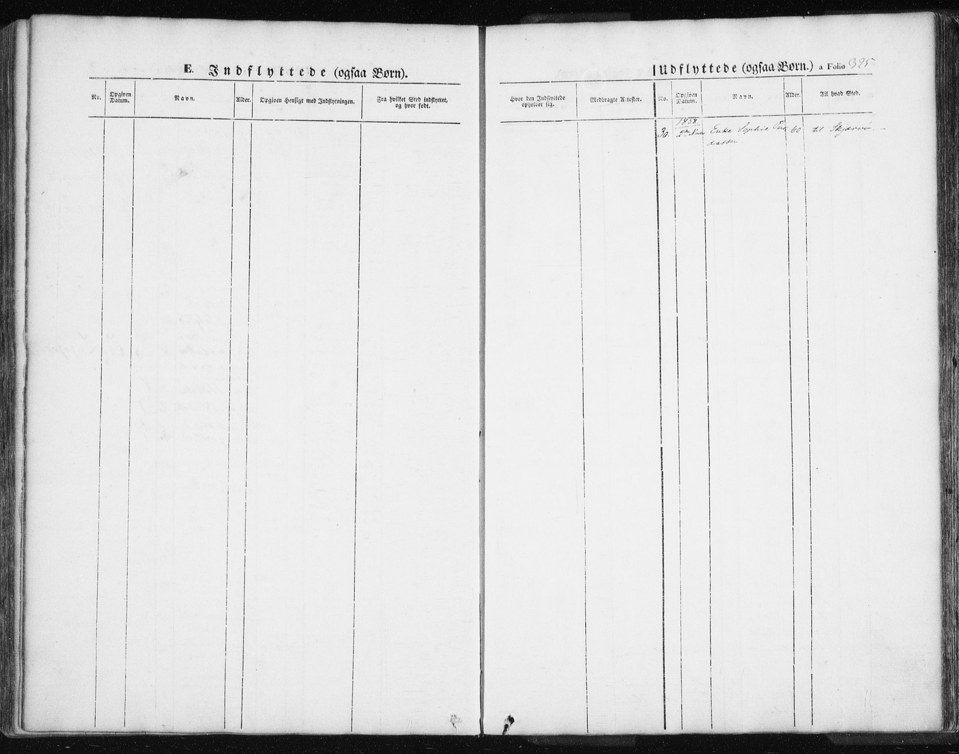 Lyngen sokneprestembete, SATØ/S-1289/H/He/Hea/L0004kirke: Parish register (official) no. 4, 1839-1858, p. 325