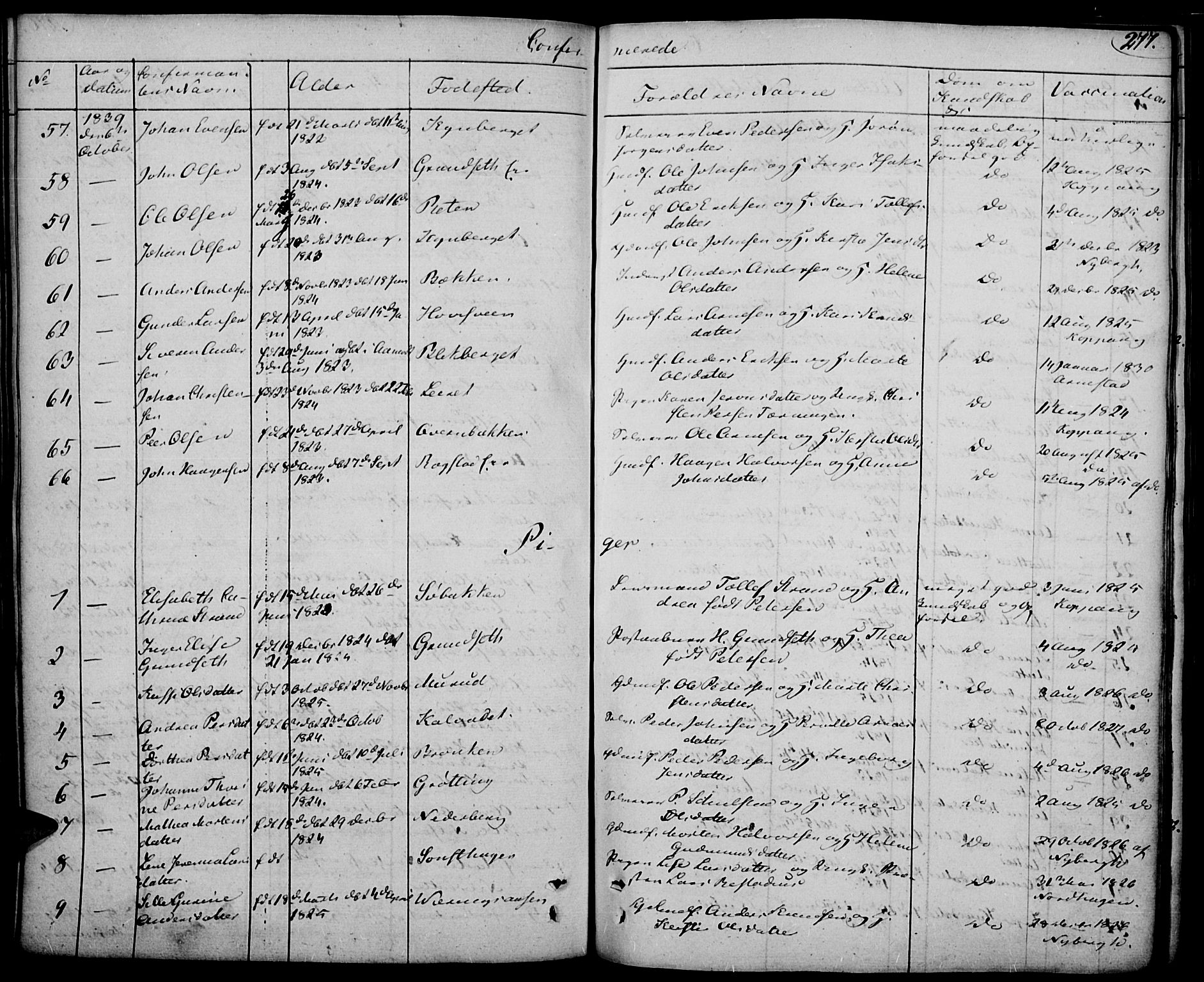 Elverum prestekontor, AV/SAH-PREST-044/H/Ha/Haa/L0008: Parish register (official) no. 8, 1830-1842, p. 277