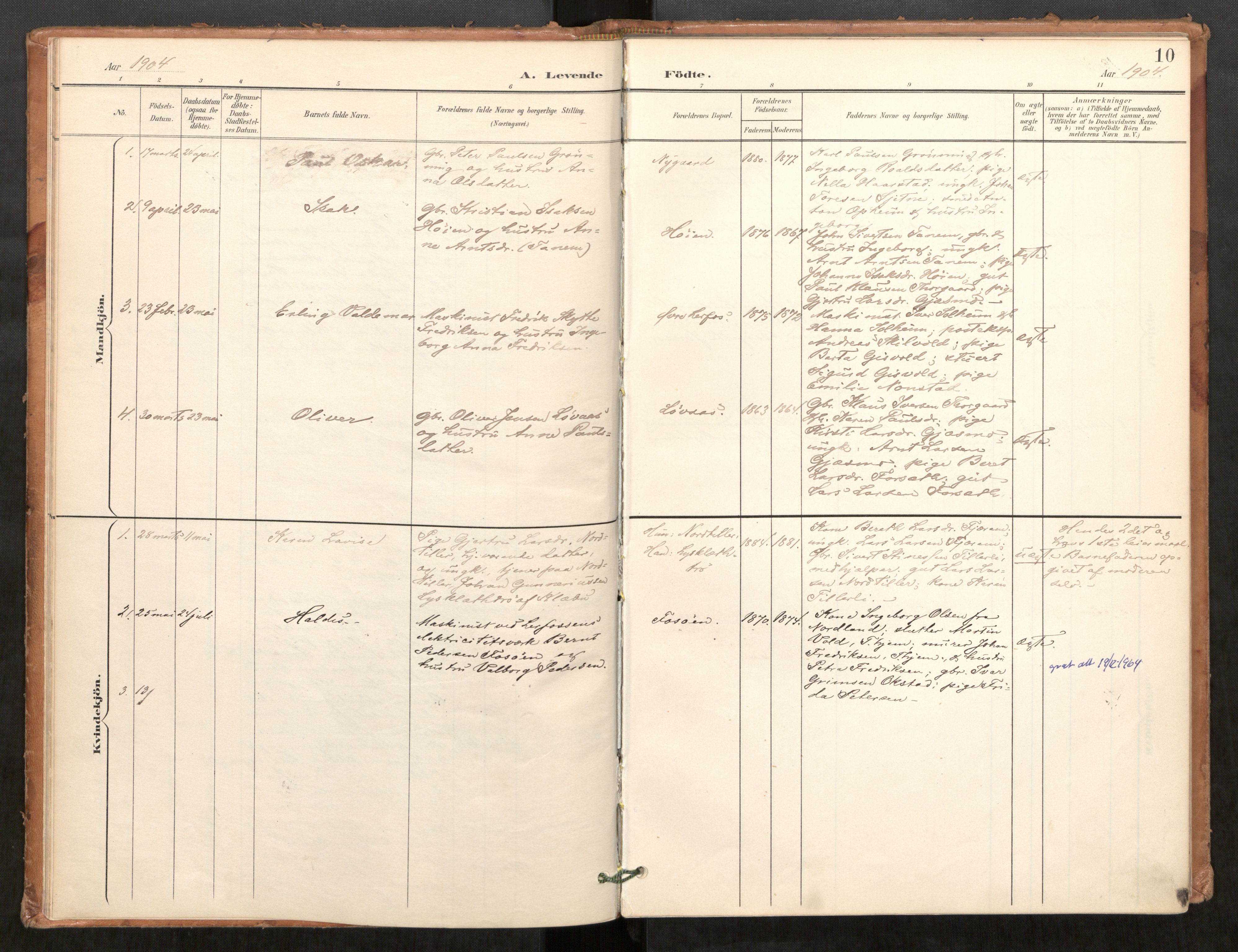 Klæbu sokneprestkontor, SAT/A-1112: Parish register (official) no. 2, 1900-1916, p. 10