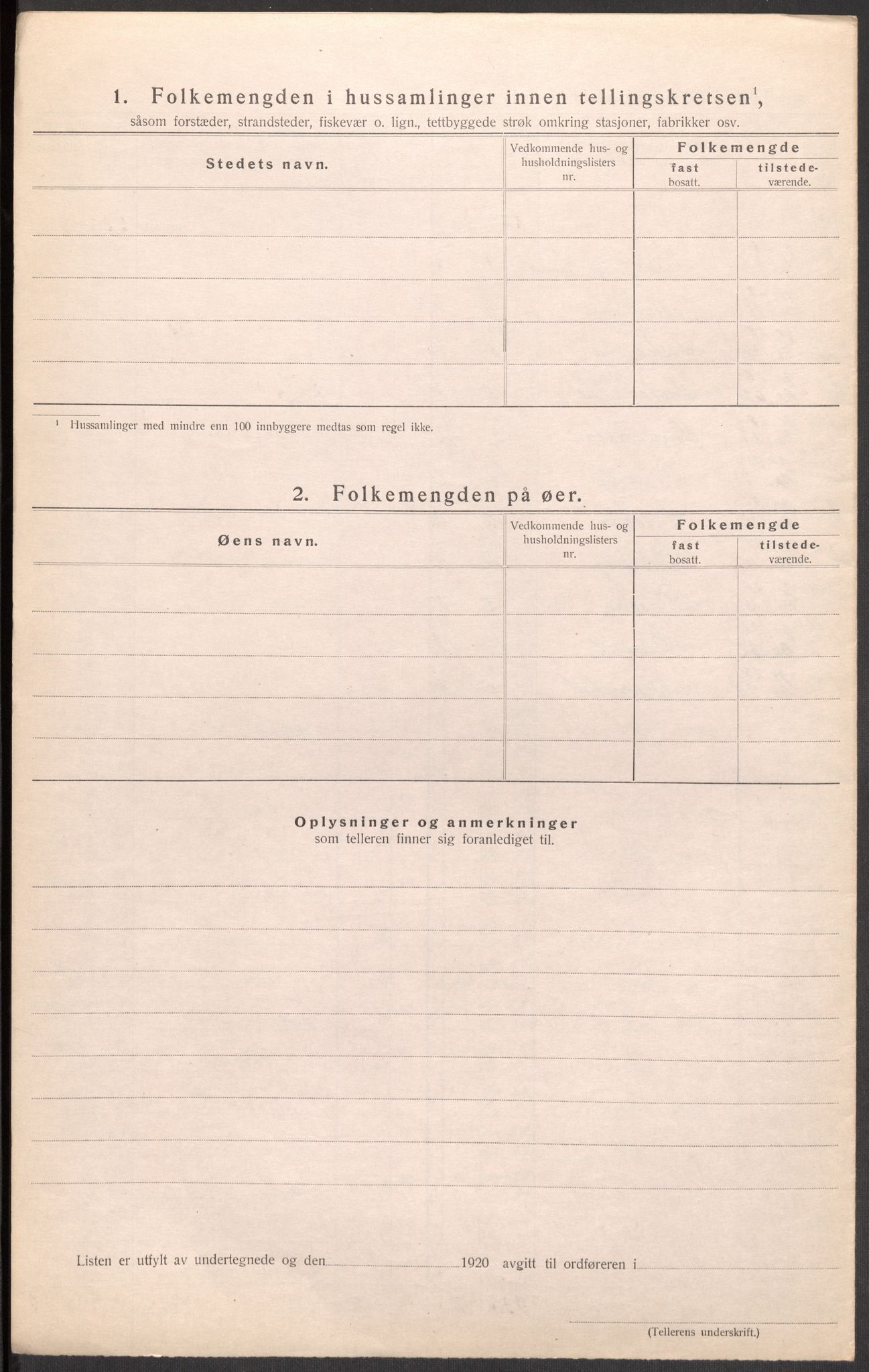 SAST, 1920 census for Hetland, 1920, p. 98