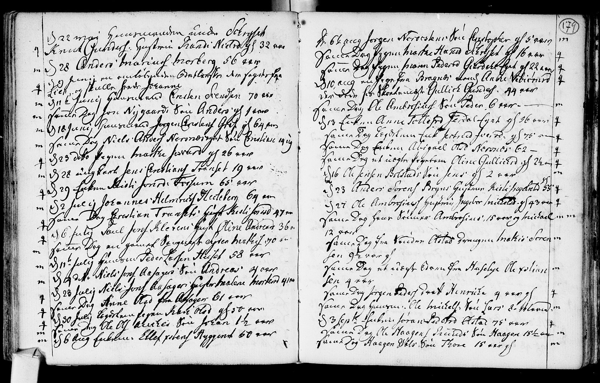 Røyken kirkebøker, AV/SAKO-A-241/F/Fa/L0003: Parish register (official) no. 3, 1782-1813, p. 179