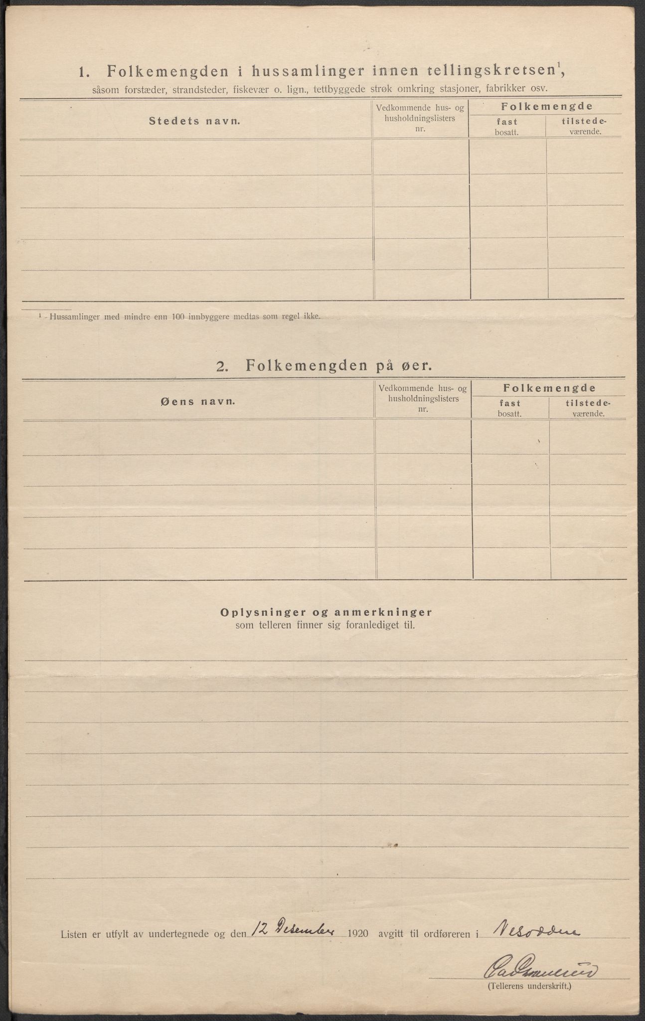 SAO, 1920 census for Nesodden, 1920, p. 24